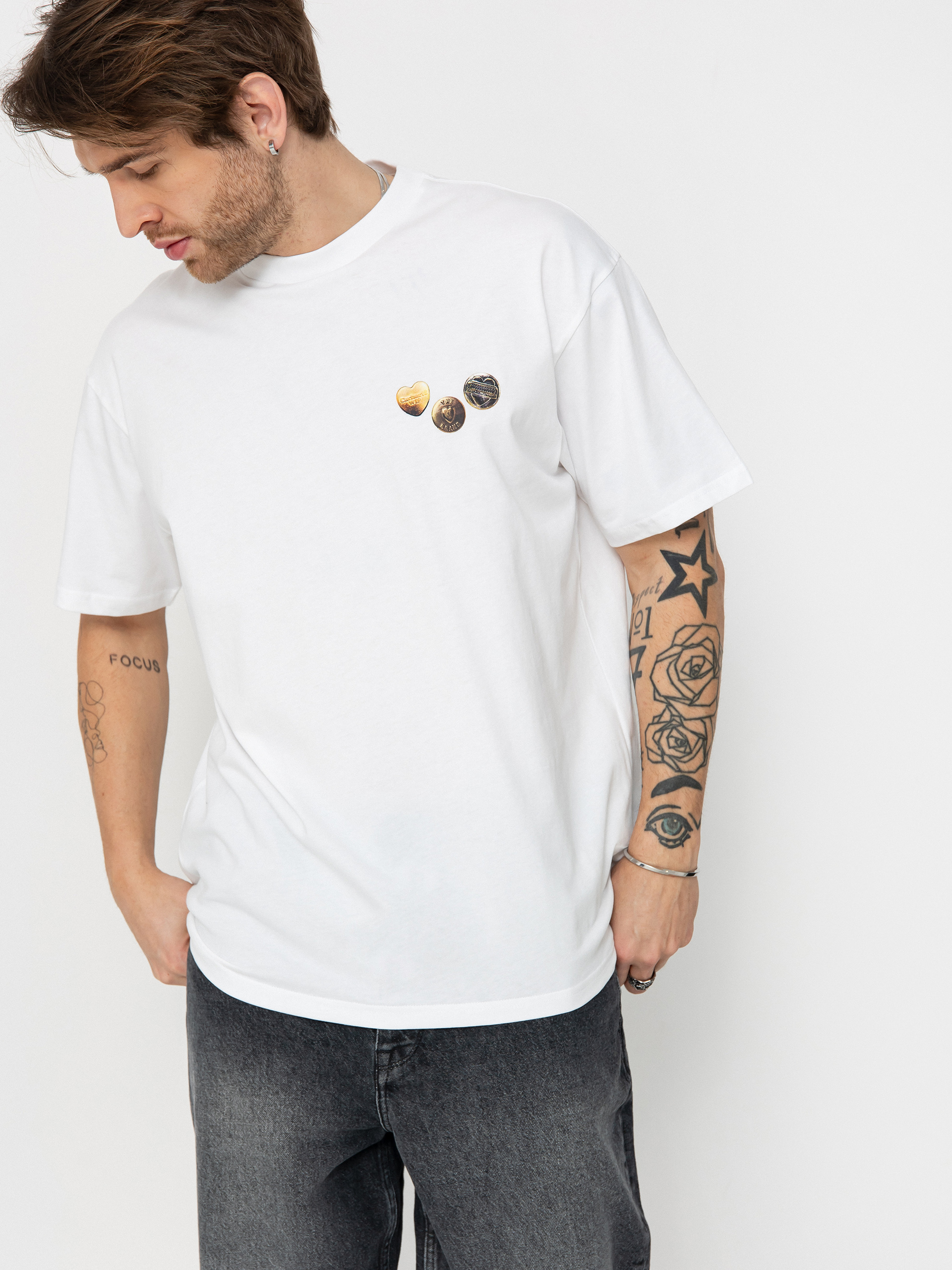 T-shirt Carhartt WIP Button (white)