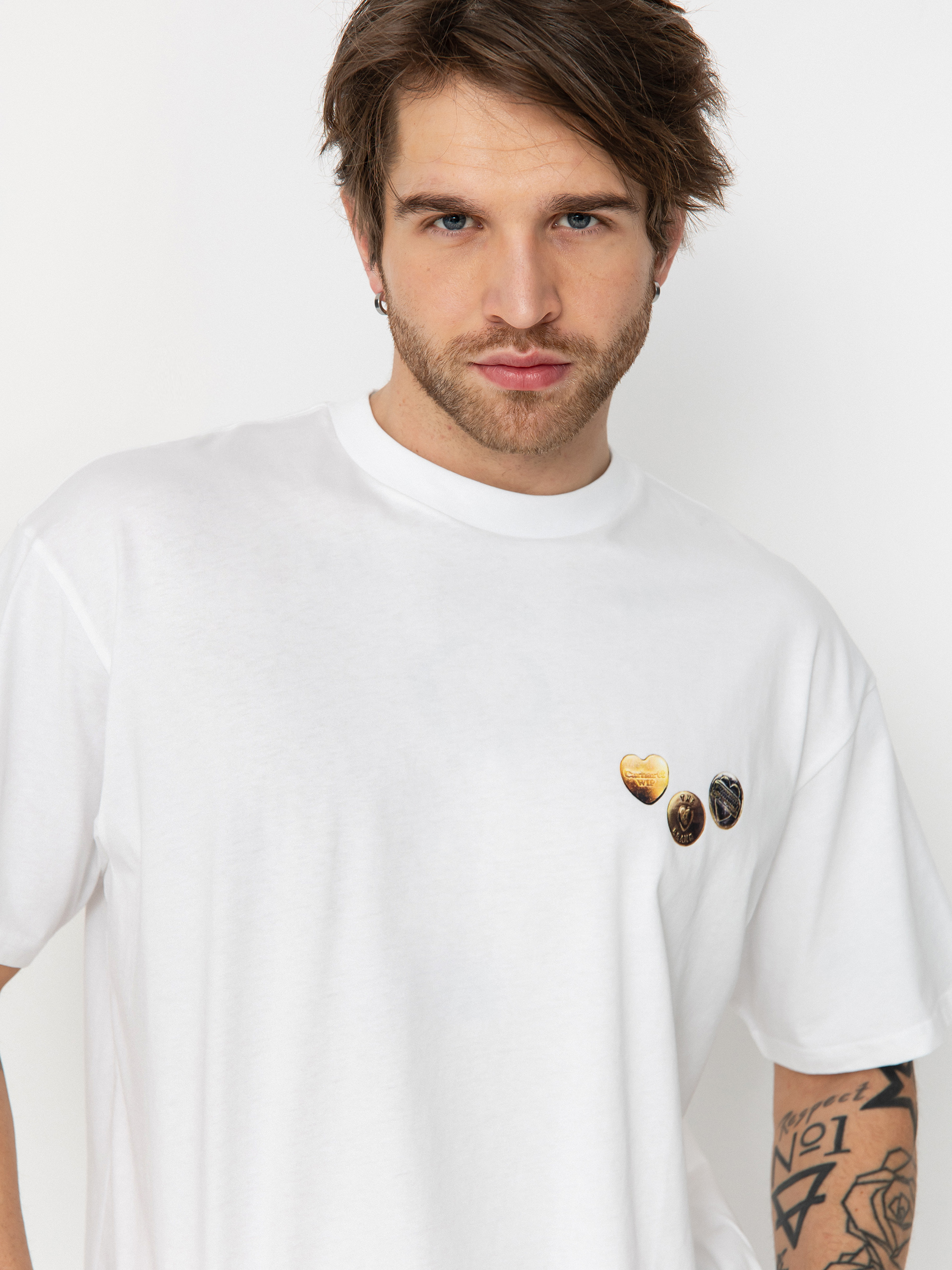 T-shirt Carhartt WIP Button (white)
