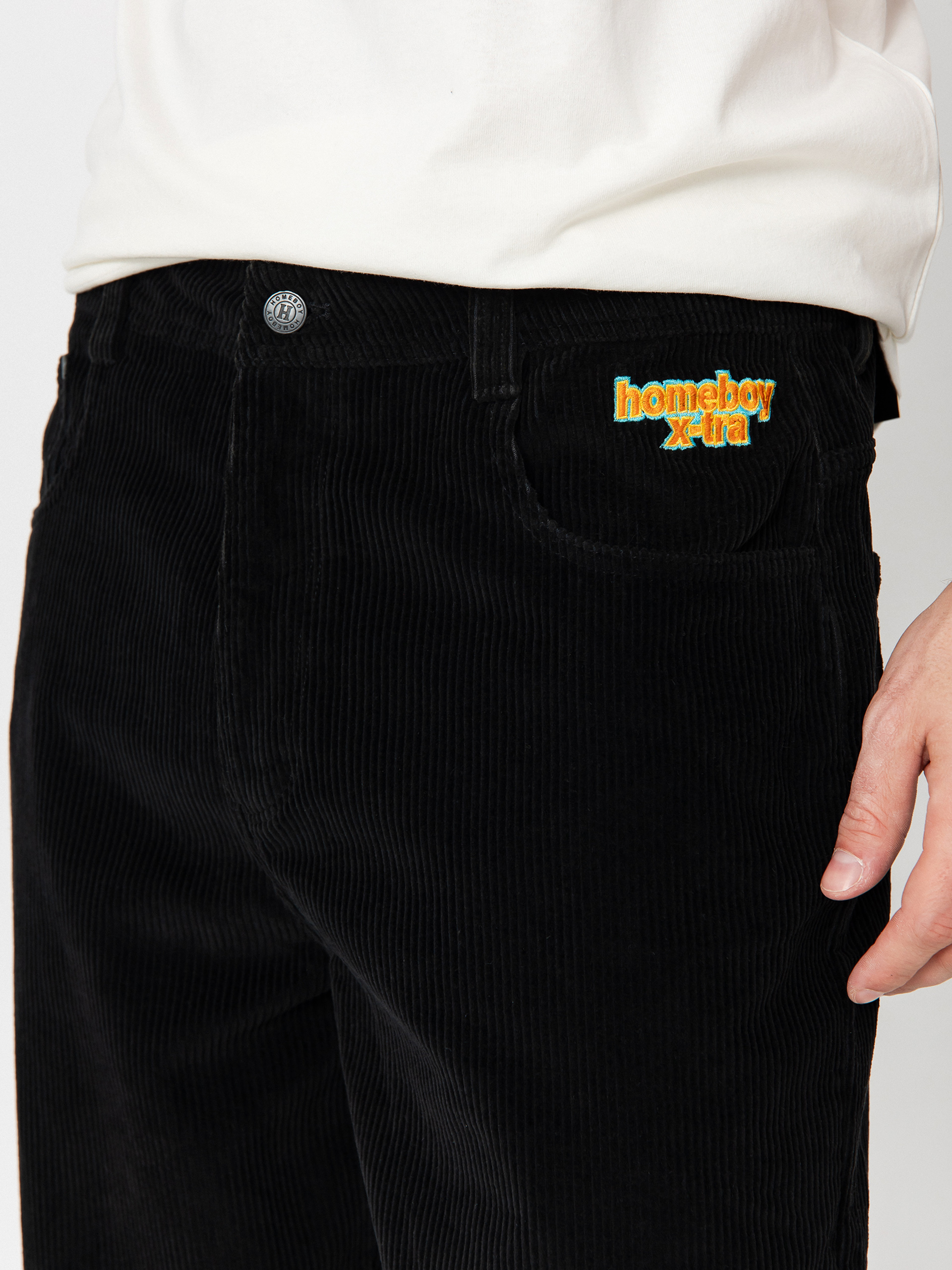 Spodnie Homeboy X Tra Baggy Cord Pants (black)