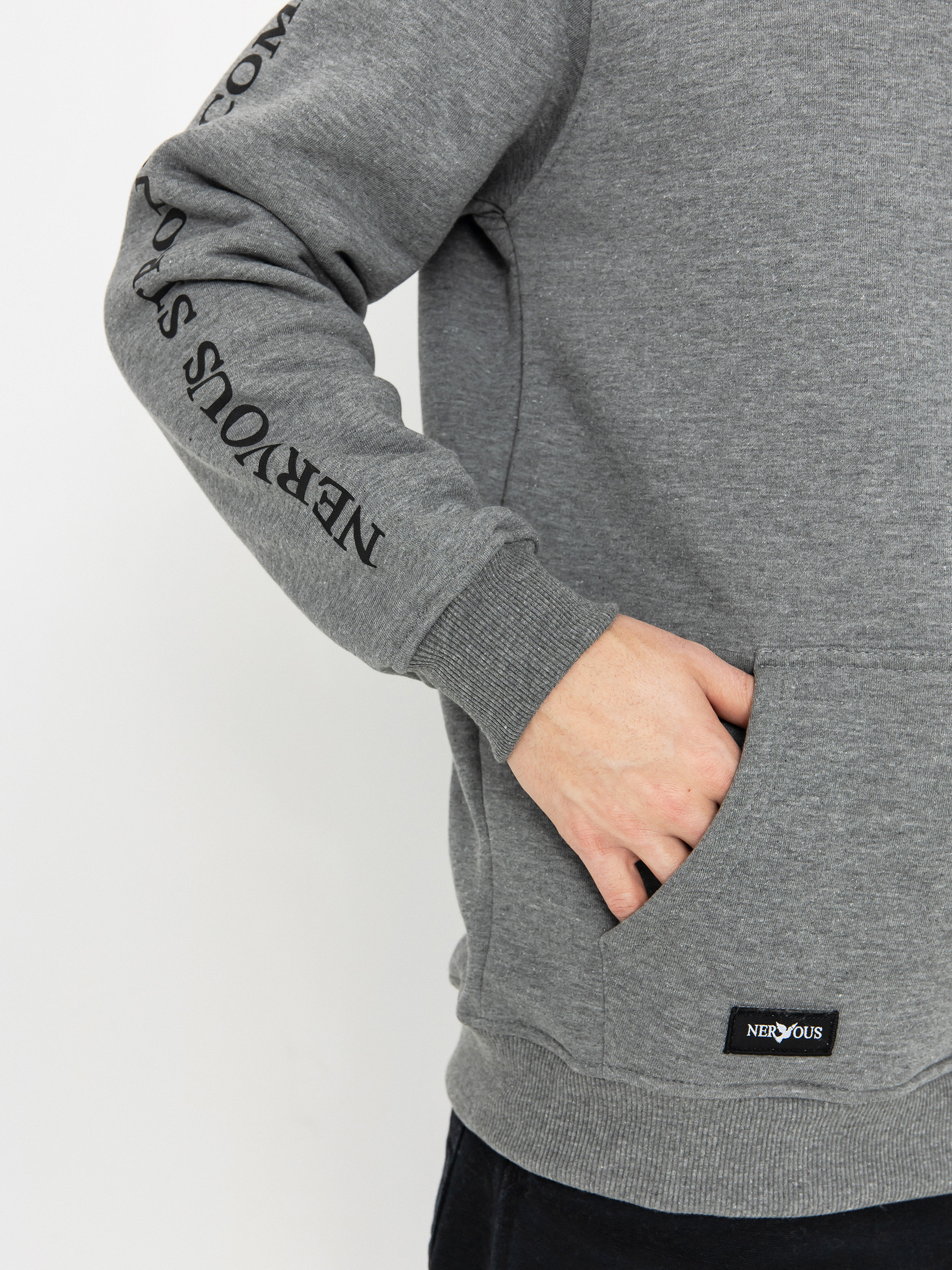 Bluza z kapturem Nervous Icon HD (light heather)