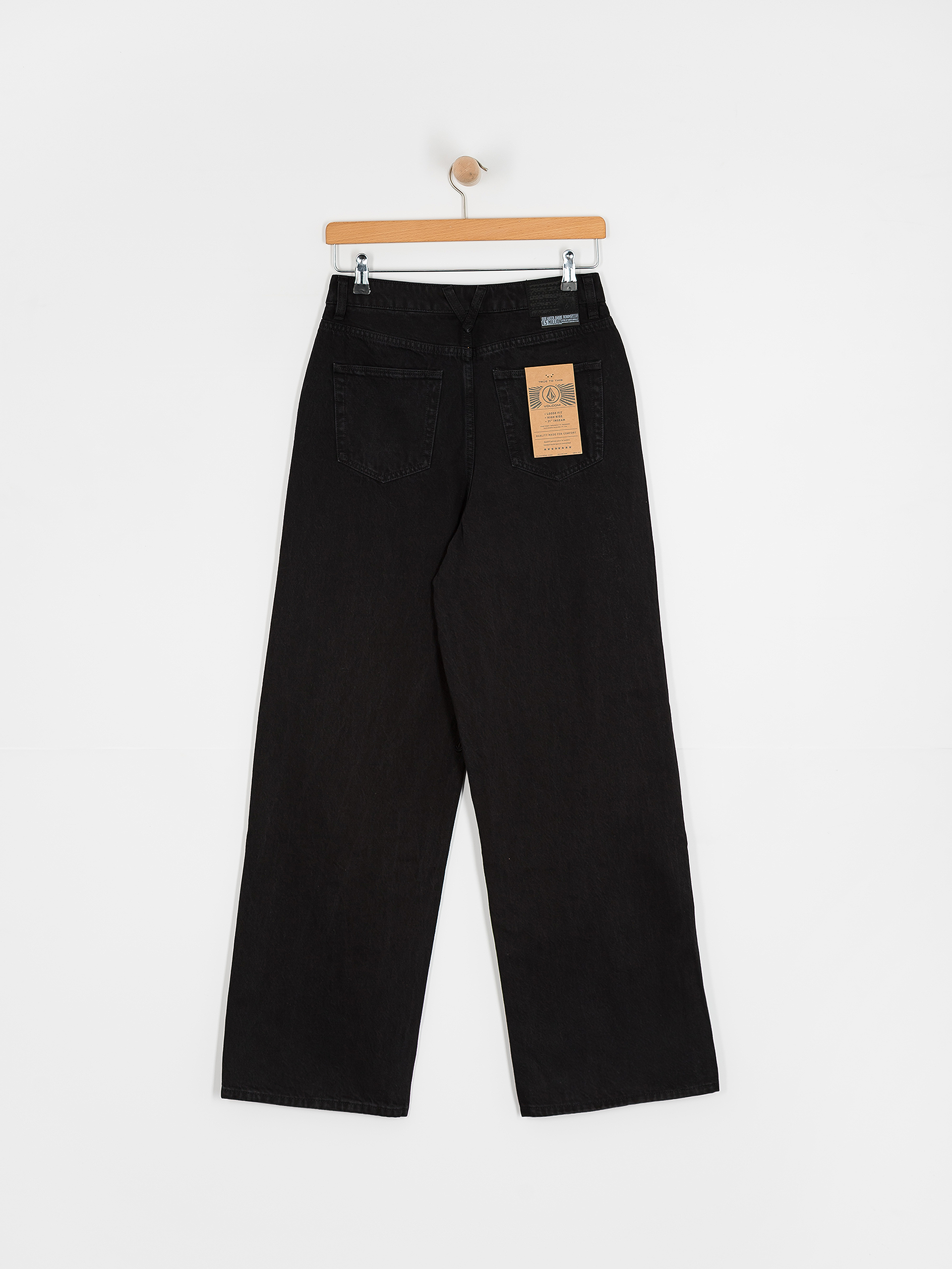 Spodnie Volcom Stoned Bf Hirise Wmn (black)