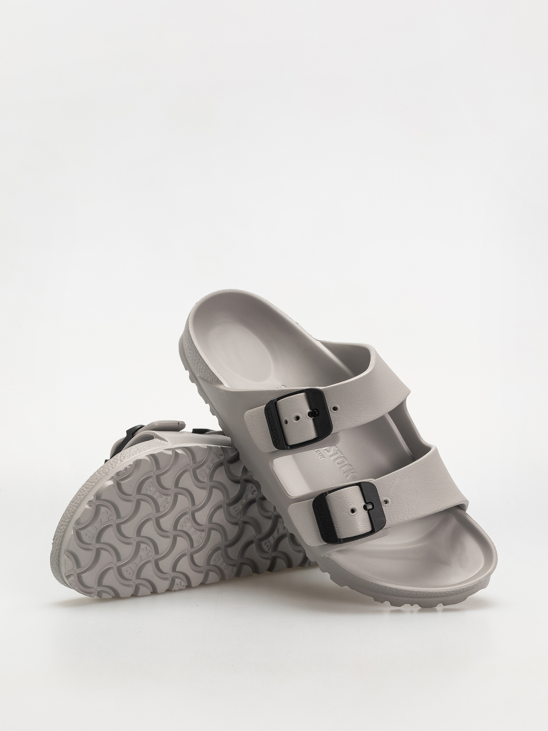Klapki Birkenstock Arizona Stealth Buckle EVA Narrow Wmn (stone coin/black)