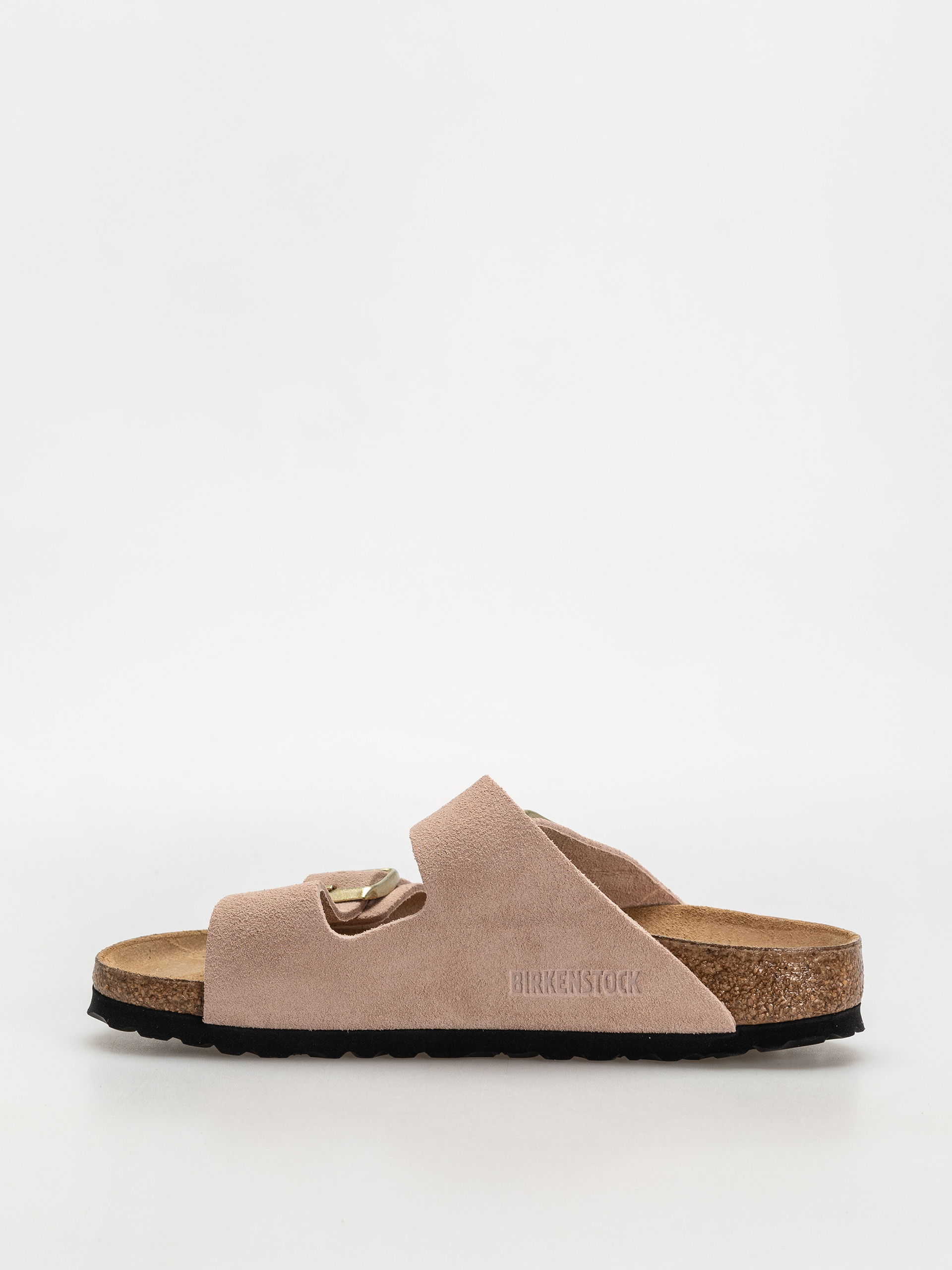 Klapki Birkenstock Arizona Suede Leather Narrow Wmn (light rose)