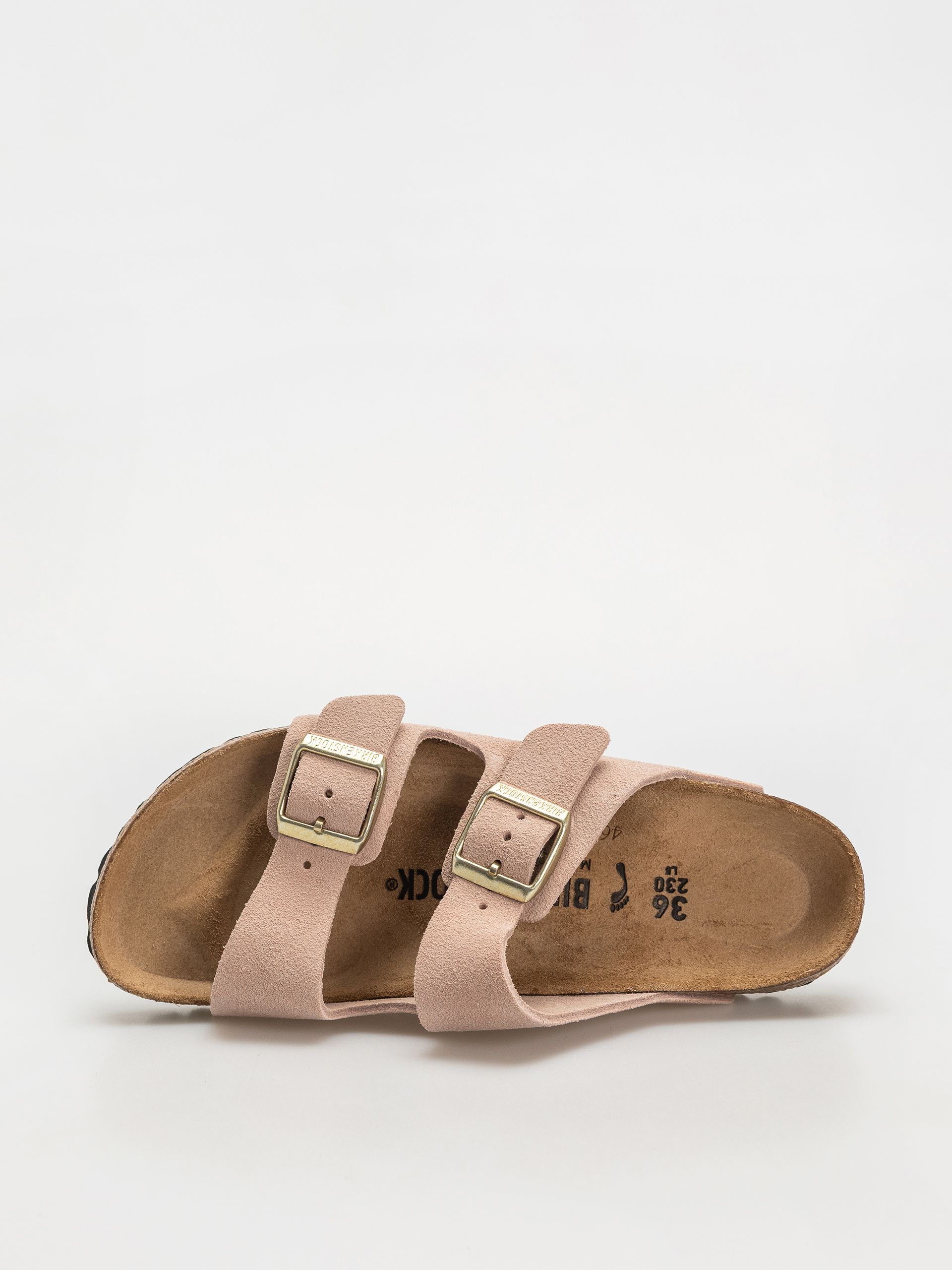 Klapki Birkenstock Arizona Suede Leather Narrow Wmn (light rose)