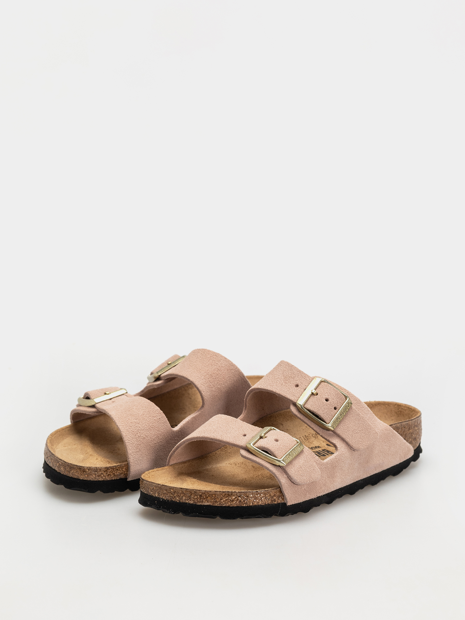 Klapki Birkenstock Arizona Suede Leather Narrow Wmn (light rose)