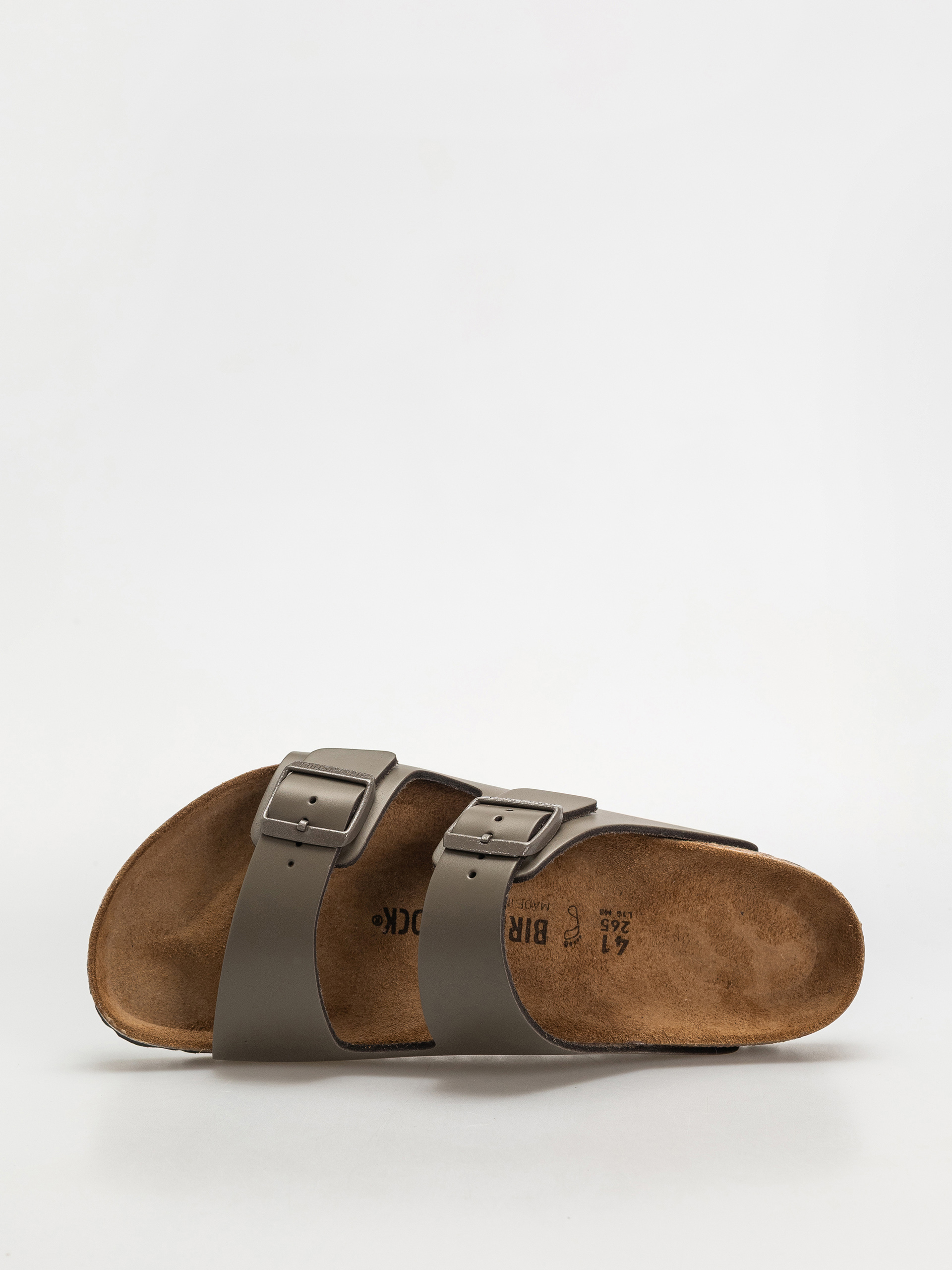 Klapki Birkenstock Arizona Natural Leather Regular (concrete gray)