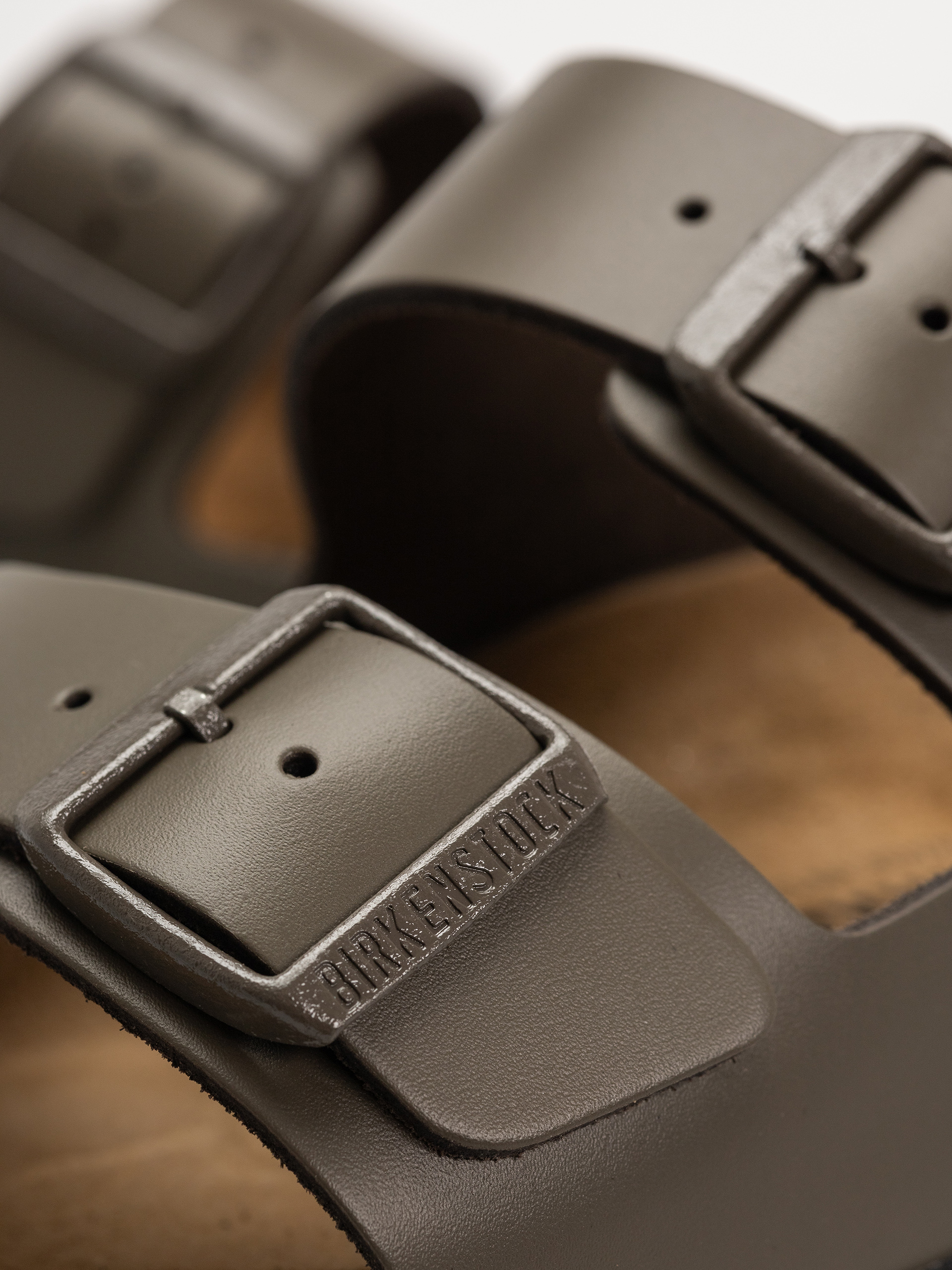 Klapki Birkenstock Arizona Natural Leather Regular (concrete gray)