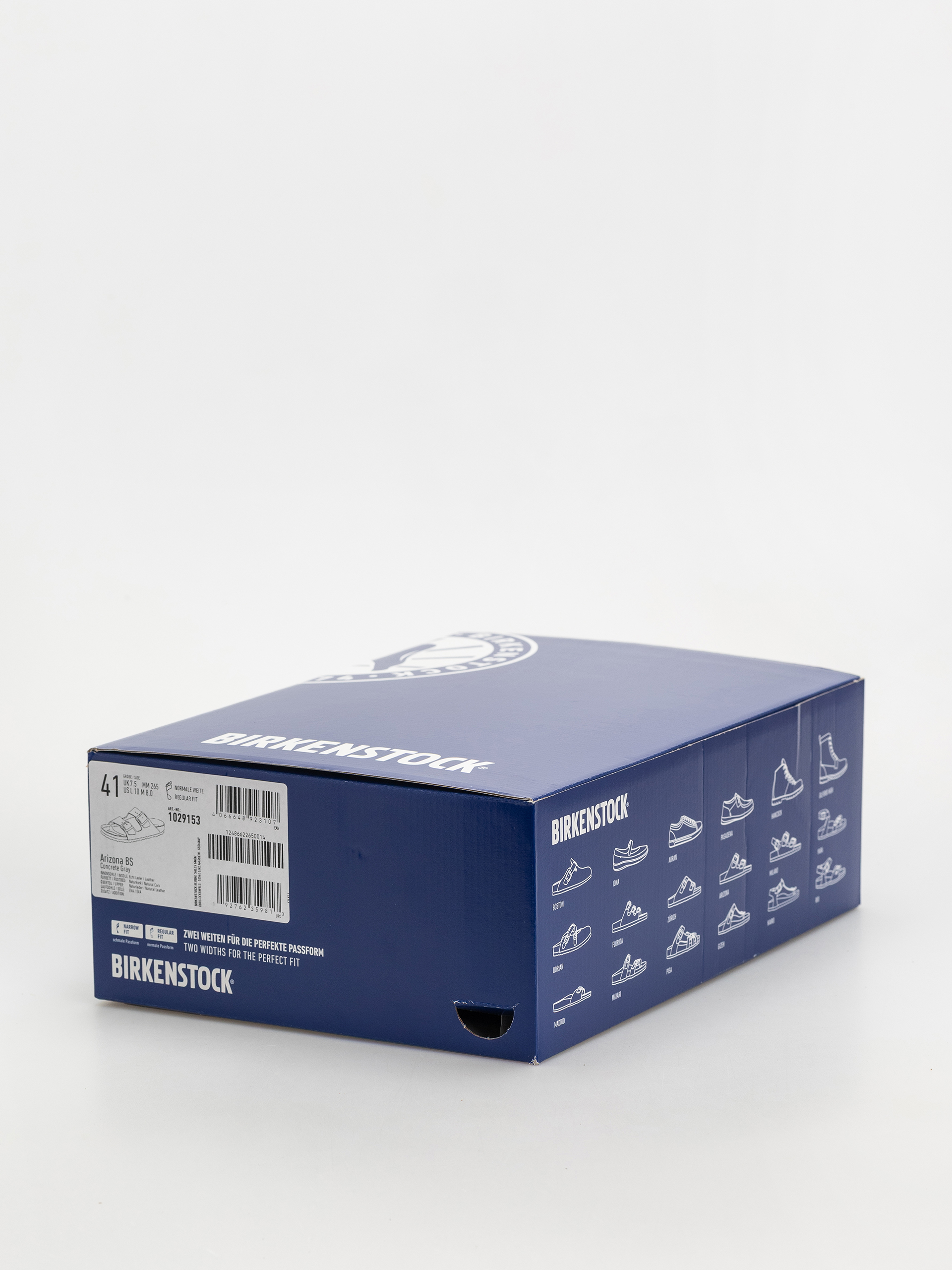 Klapki Birkenstock Arizona Natural Leather Regular (concrete gray)