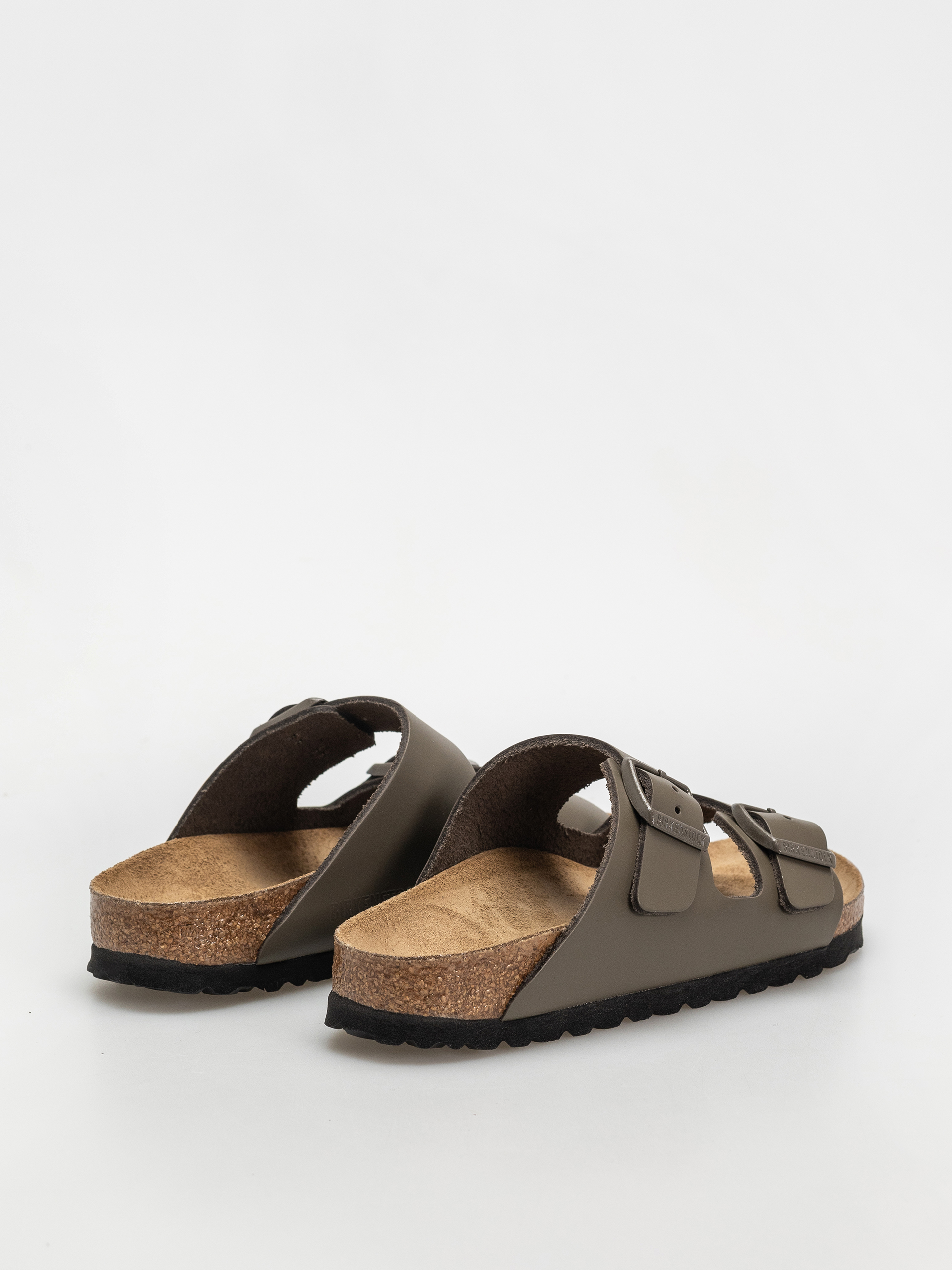 Klapki Birkenstock Arizona Natural Leather Narrow Wmn (concrete gray)