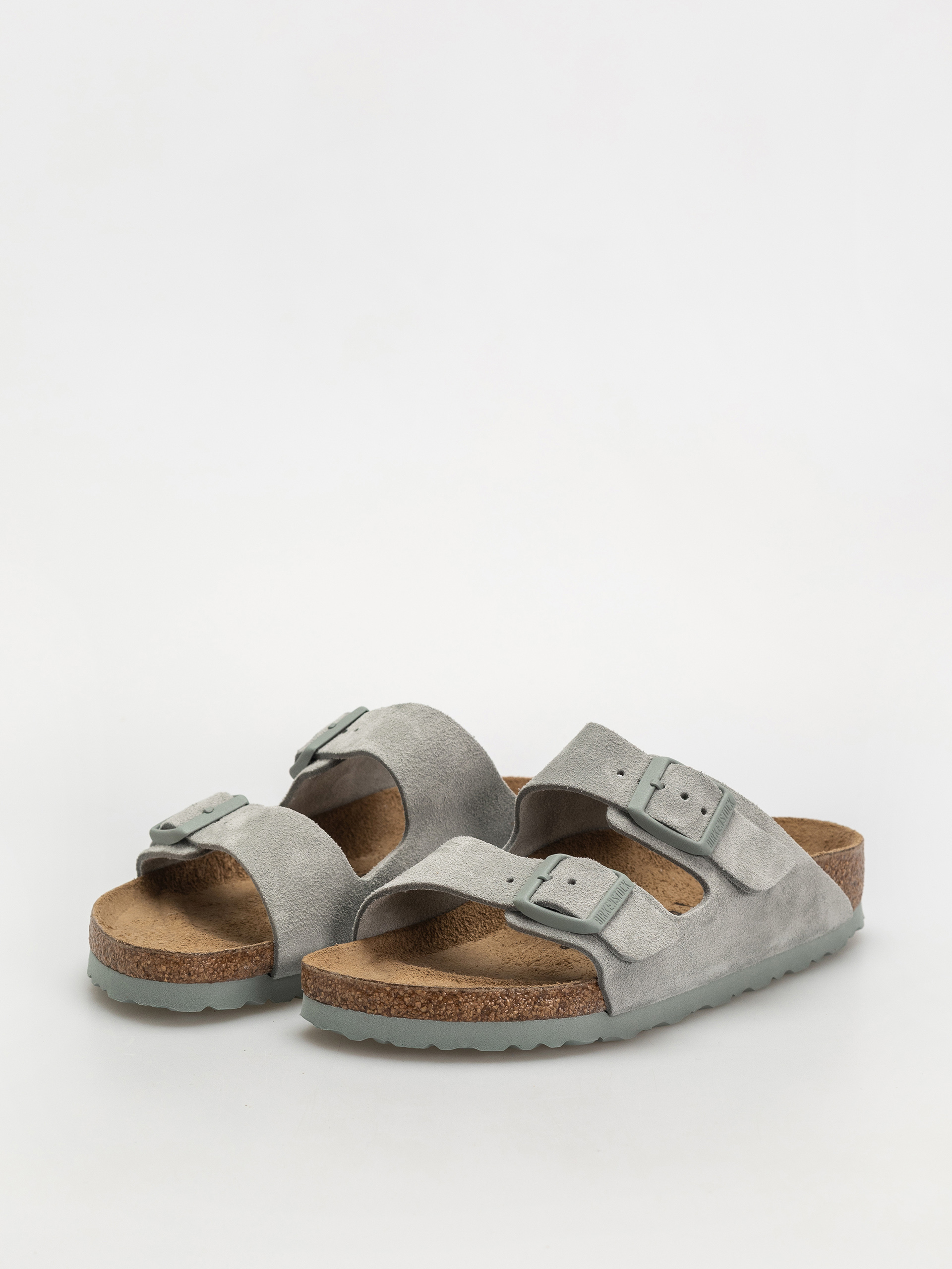 Klapki Birkenstock Arizona Suede Leather Narrow Wmn (pure sage)