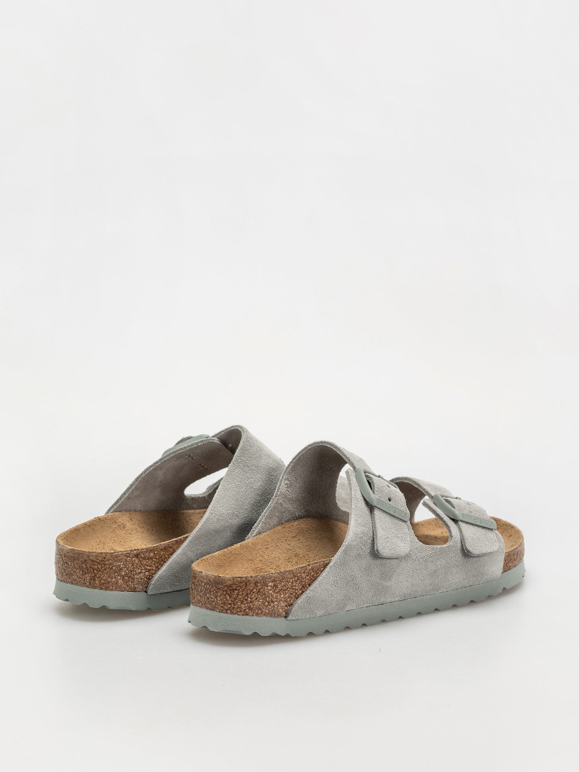 Klapki Birkenstock Arizona Suede Leather Narrow Wmn (pure sage)