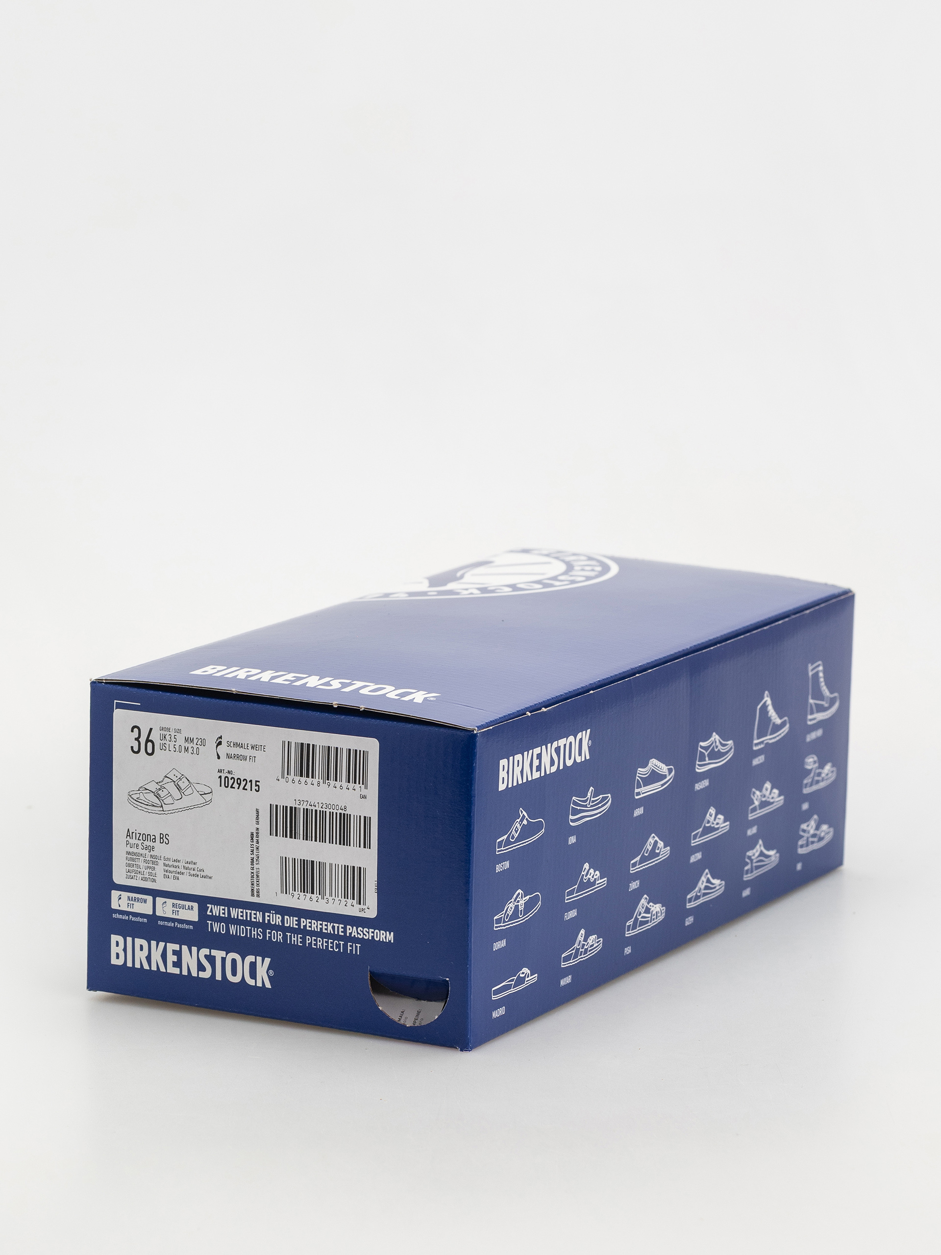 Klapki Birkenstock Arizona Suede Leather Narrow Wmn (pure sage)