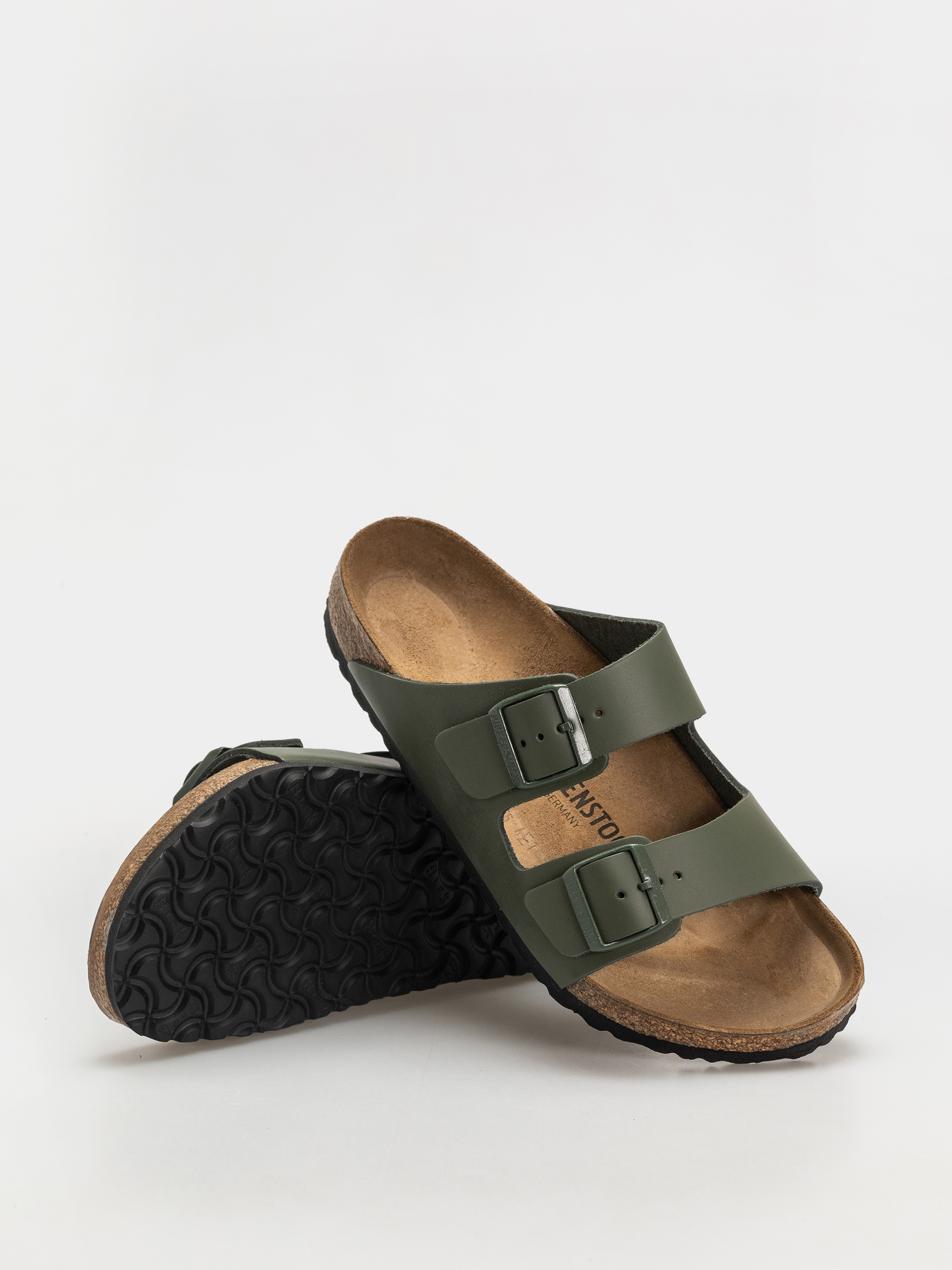 Klapki Birkenstock Arizona Natural Leather Regular (thyme)