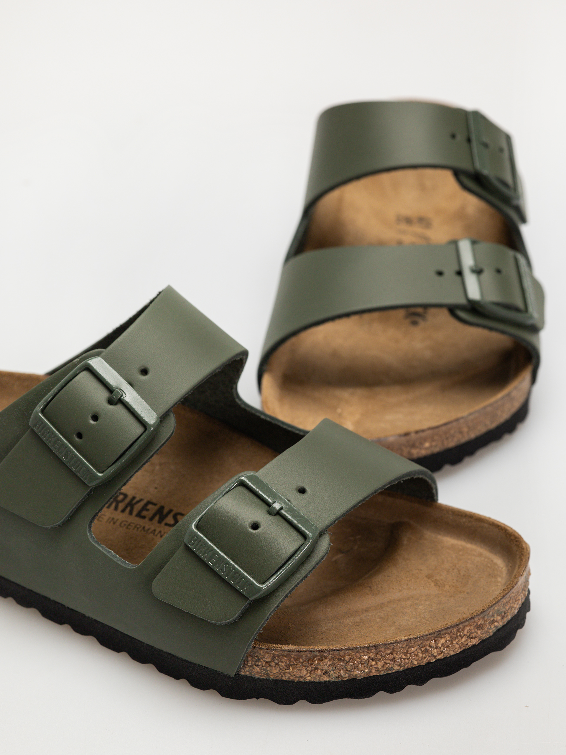 Klapki Birkenstock Arizona Natural Leather Regular (thyme)