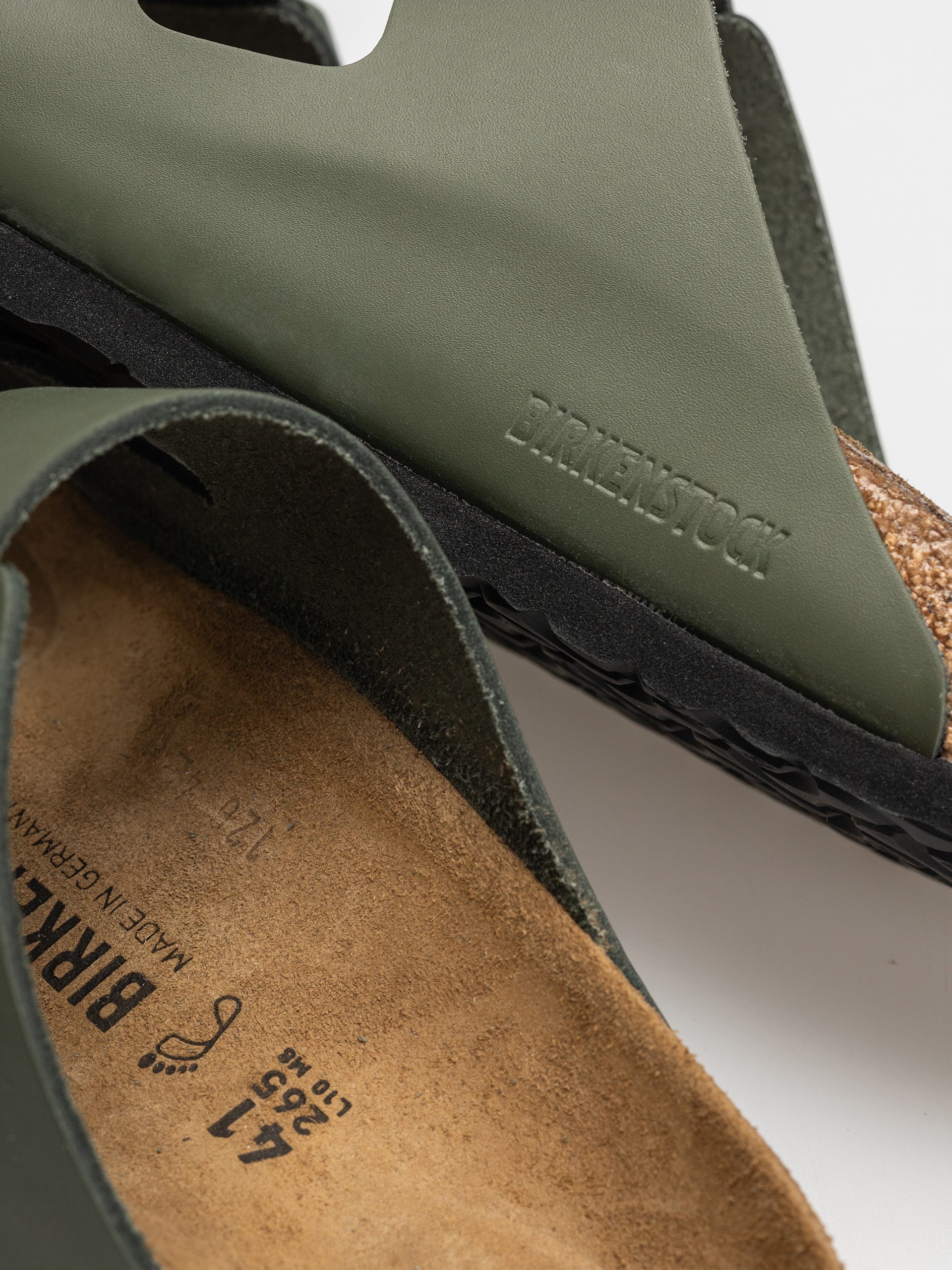 Klapki Birkenstock Arizona Natural Leather Regular (thyme)