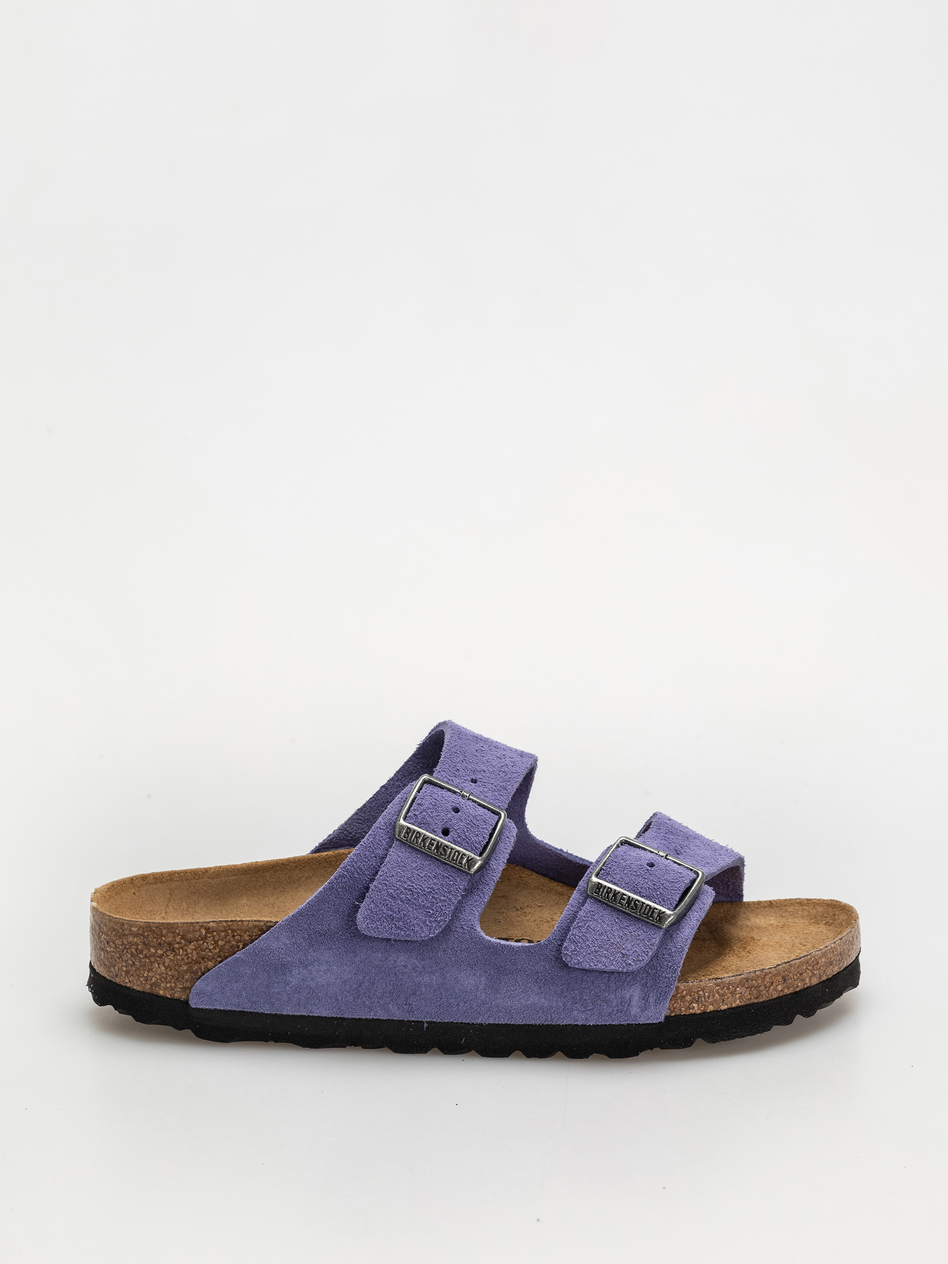 Klapki Birkenstock Arizona Suede Leather Narrow Wmn - fioletowy