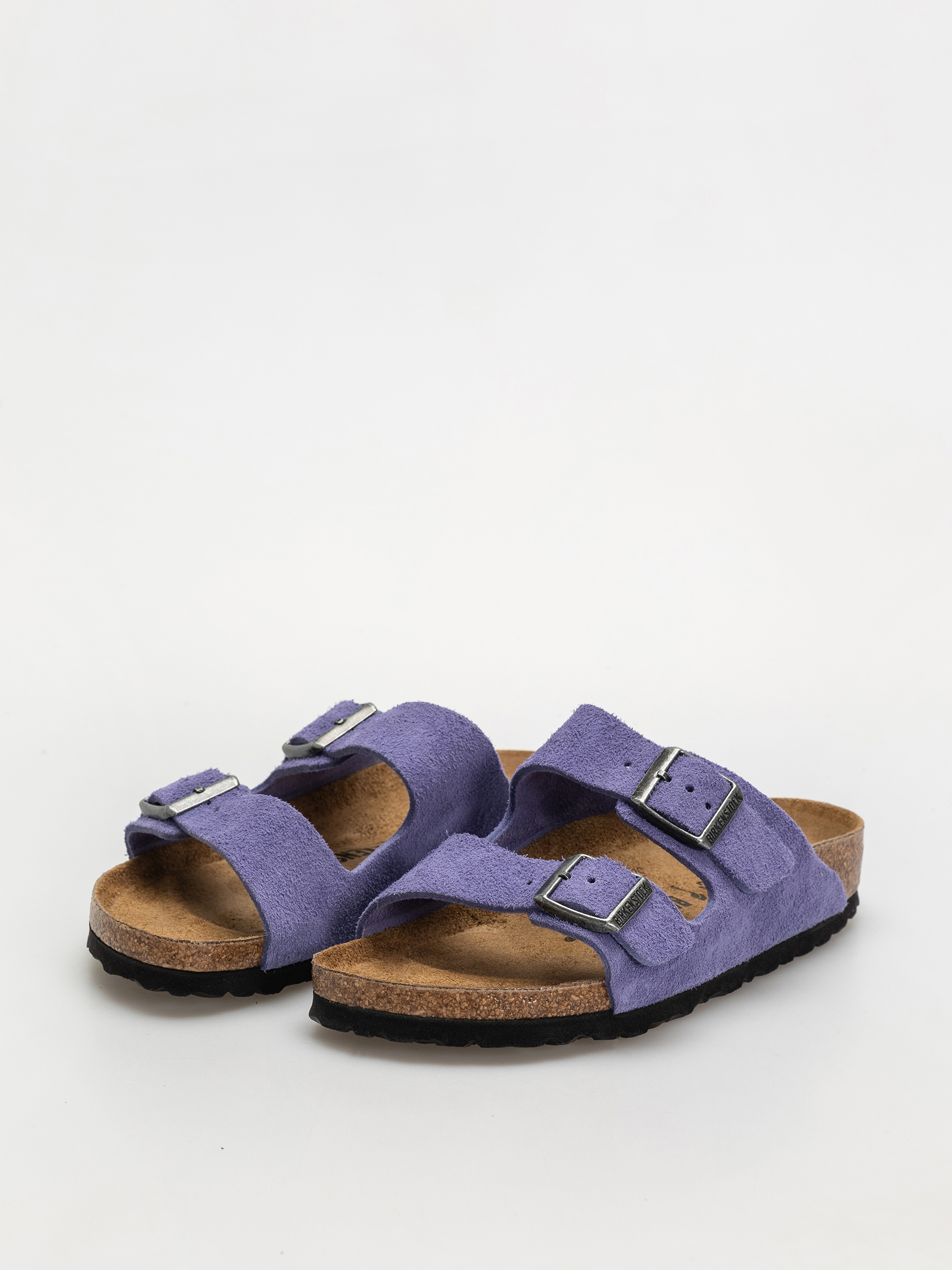 Klapki Birkenstock Arizona Suede Leather Narrow Wmn (purple dusk)