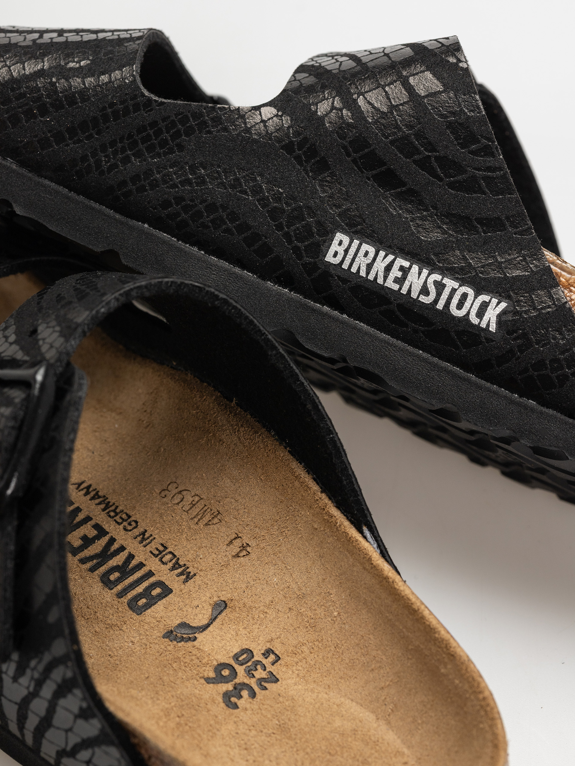 Klapki Birkenstock Arizona Animal Print Narrow Wmn (zebra black)