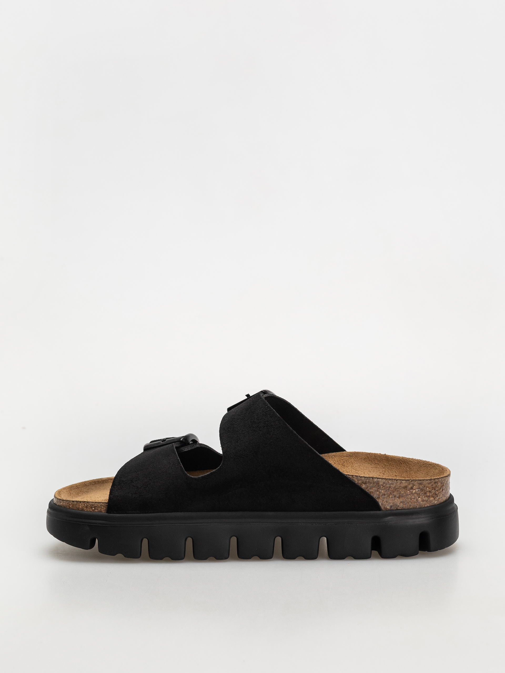 Klapki Birkenstock Arizona Chunky Suede Narrow Wmn (black/black)