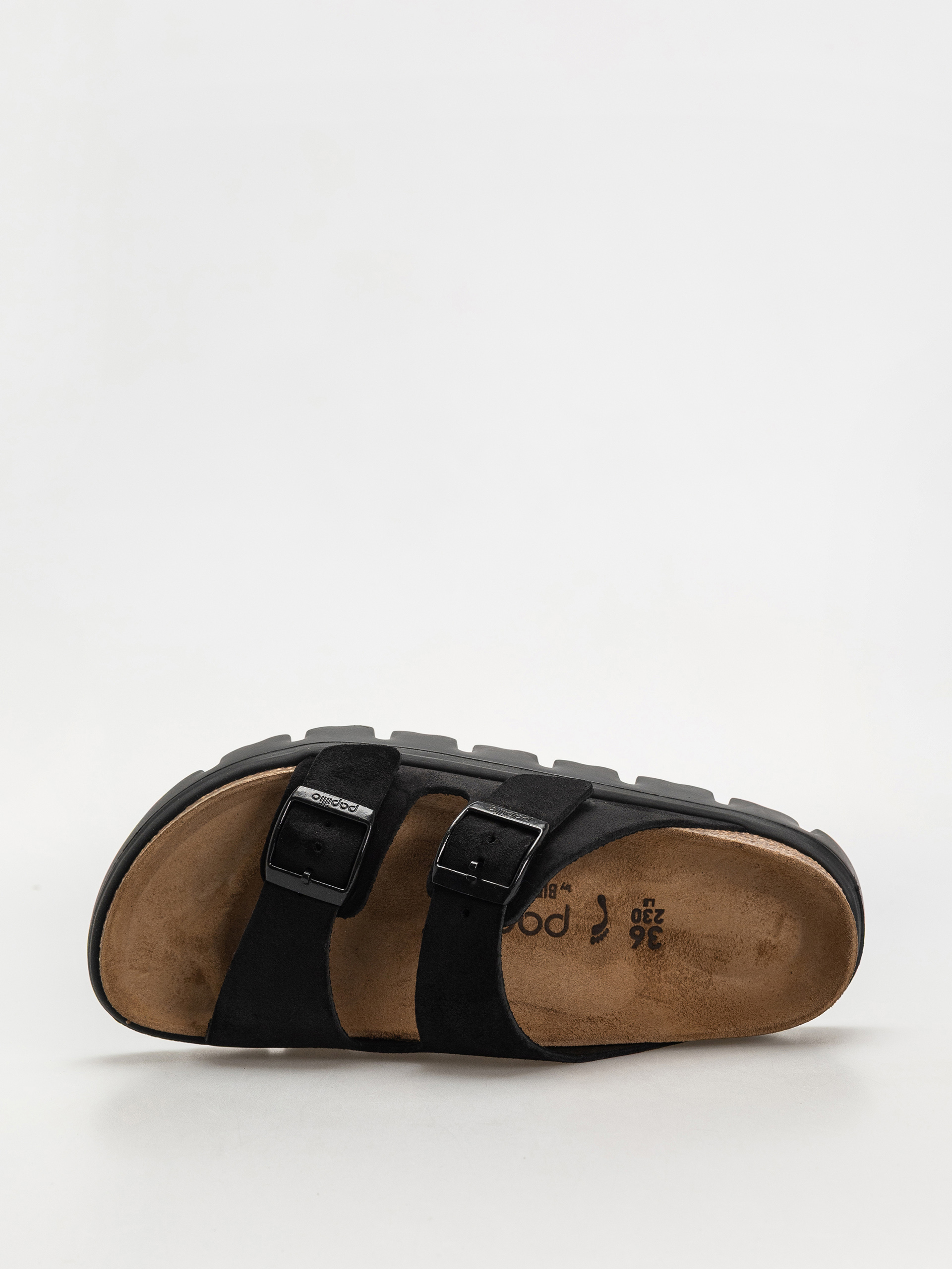 Klapki Birkenstock Arizona Chunky Suede Narrow Wmn (black/black)