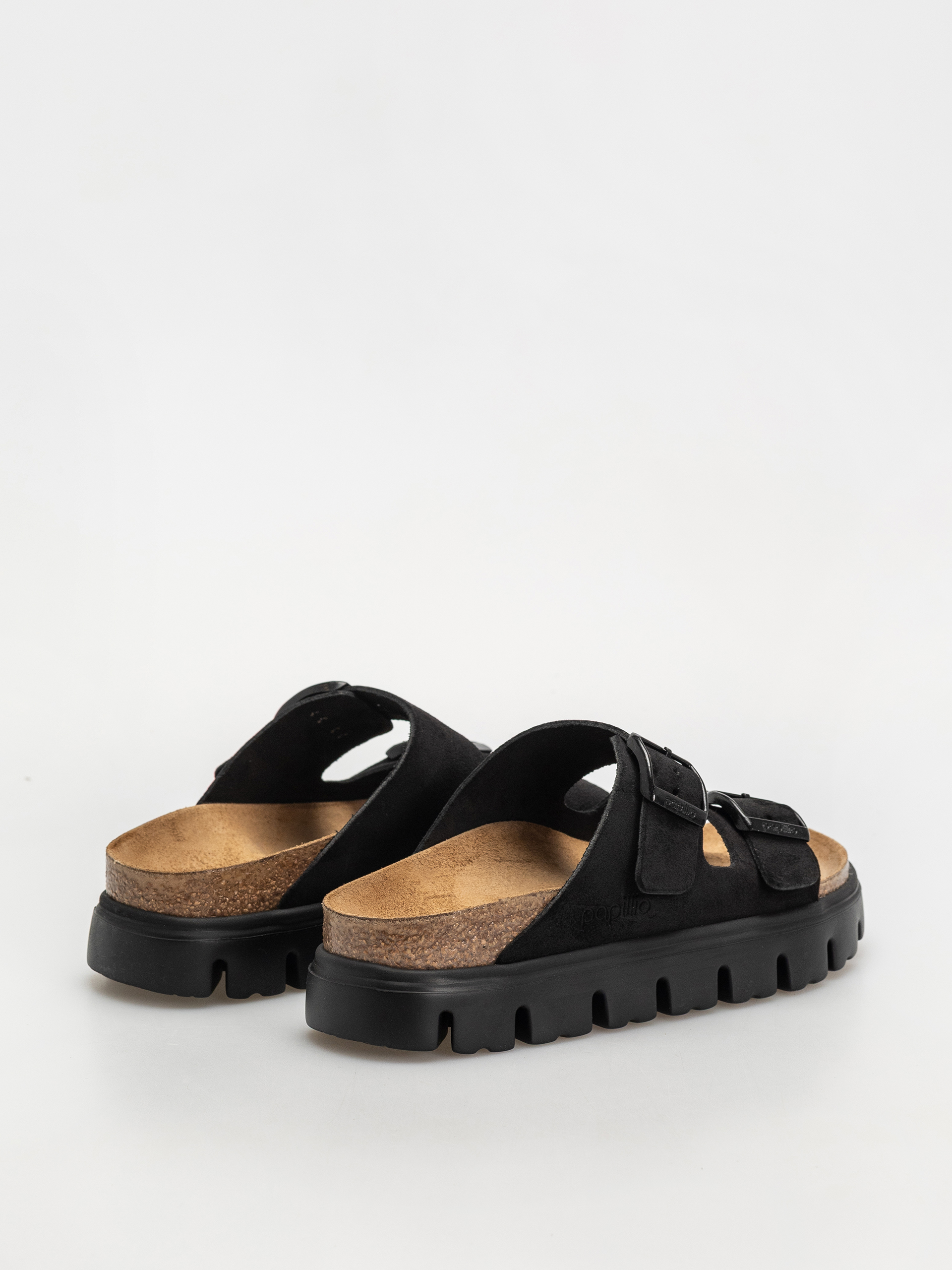 Klapki Birkenstock Arizona Chunky Suede Narrow Wmn (black/black)