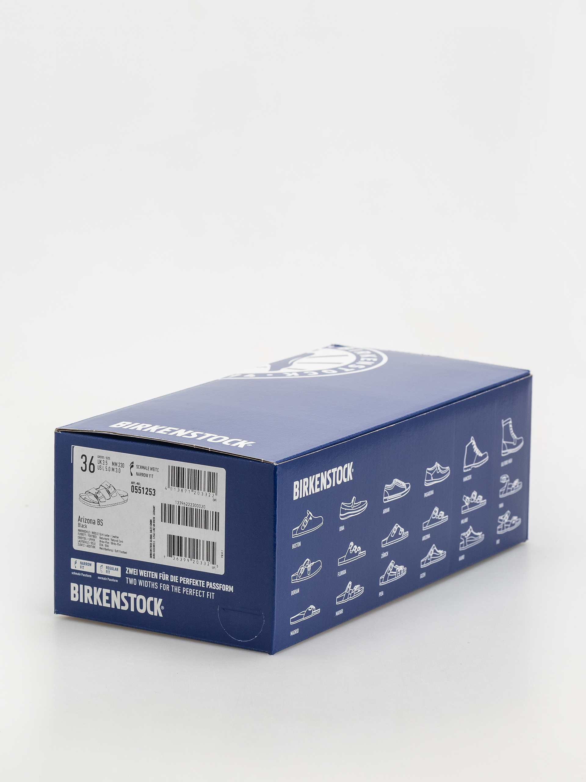 Klapki Birkenstock Arizona Sfb Briko Flor Narrow Wmn (black)