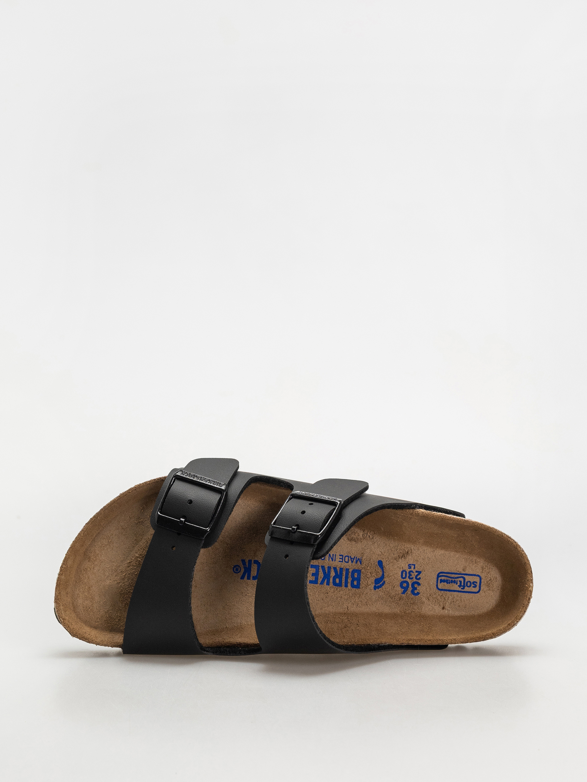 Klapki Birkenstock Arizona Sfb Briko Flor Narrow Wmn (black)