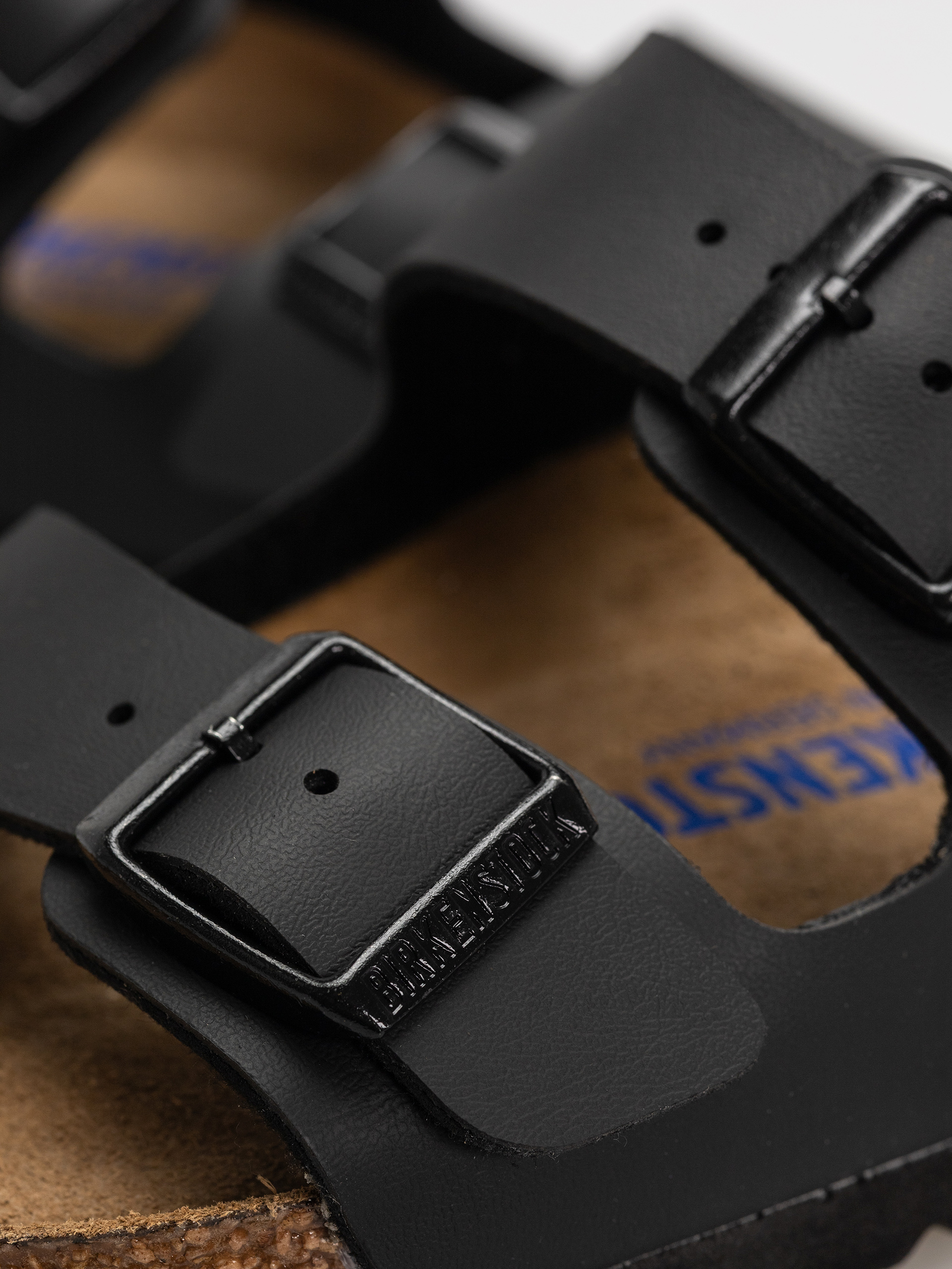 Klapki Birkenstock Arizona Sfb Briko Flor Narrow Wmn (black)