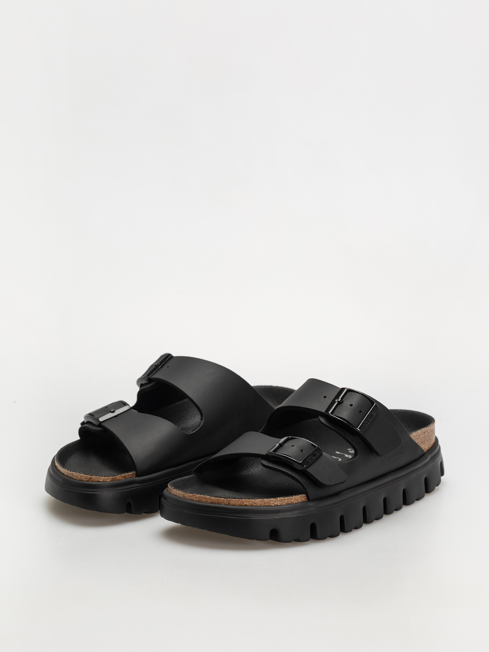 Klapki Birkenstock Arizona Chunky Briko Flor Narrow Wmn (black/black)
