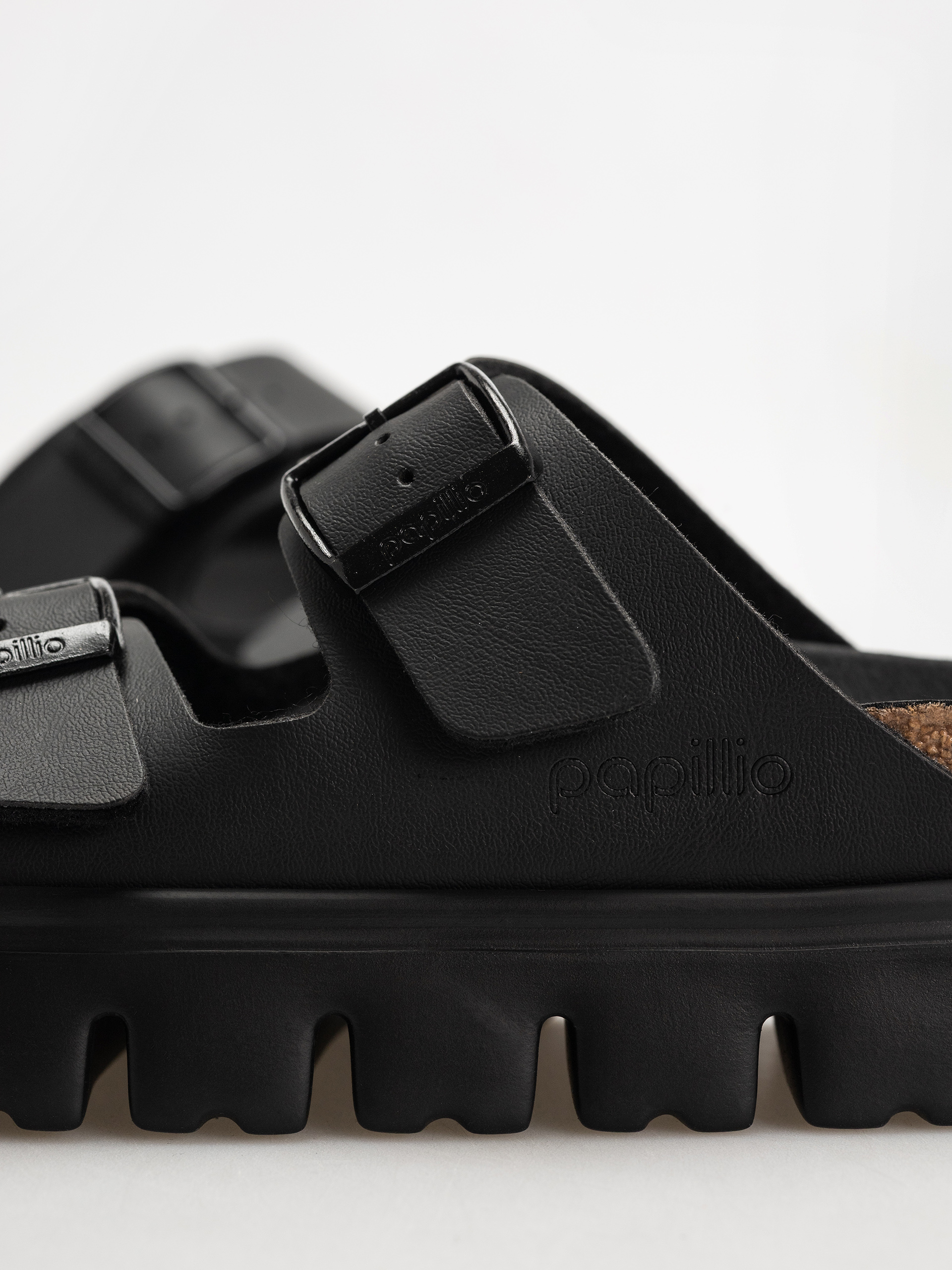 Klapki Birkenstock Arizona Chunky Briko Flor Narrow Wmn (black/black)