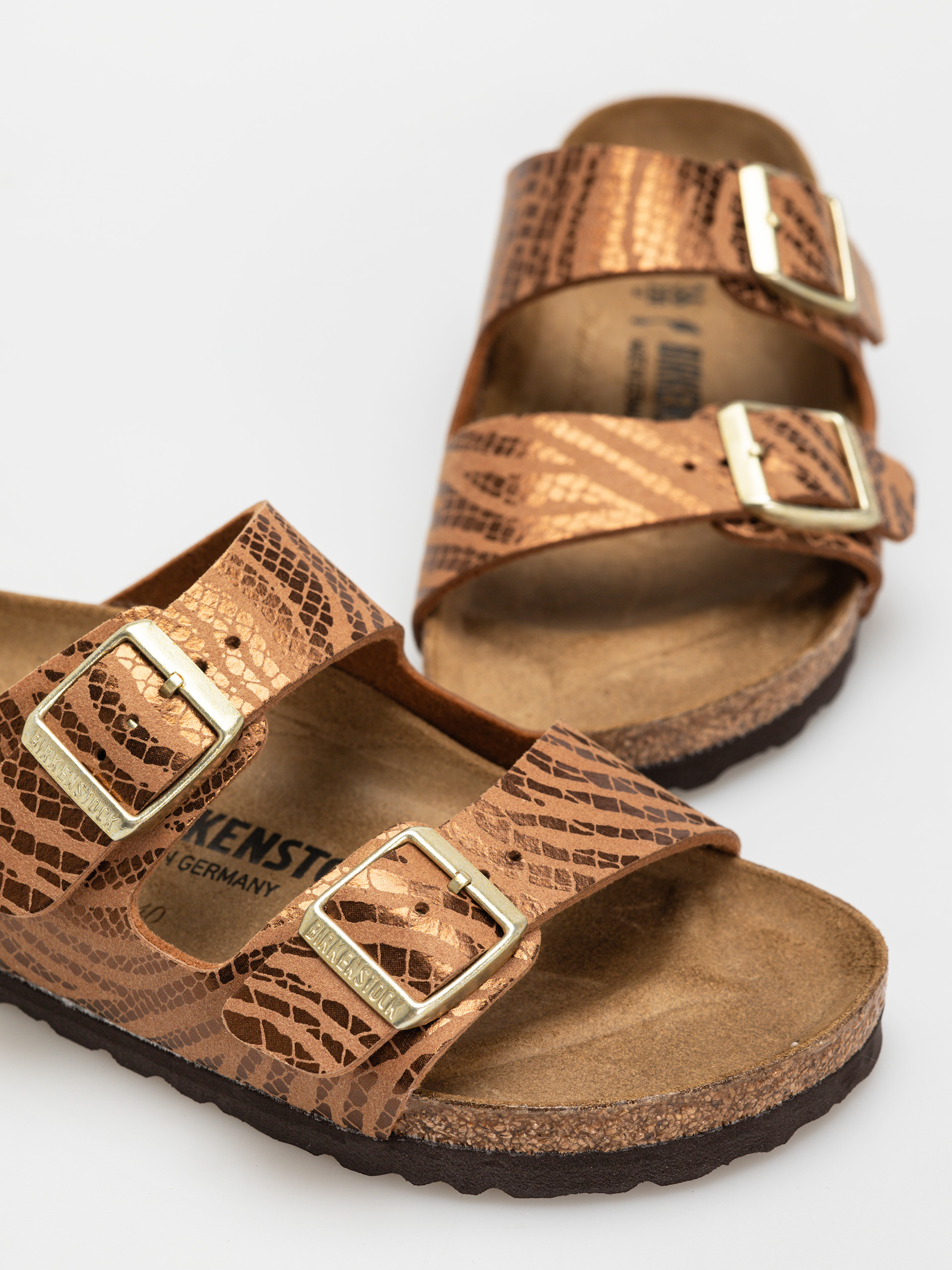 Klapki Birkenstock Arizona Animal Print Narrow Wmn (zebra pecan)