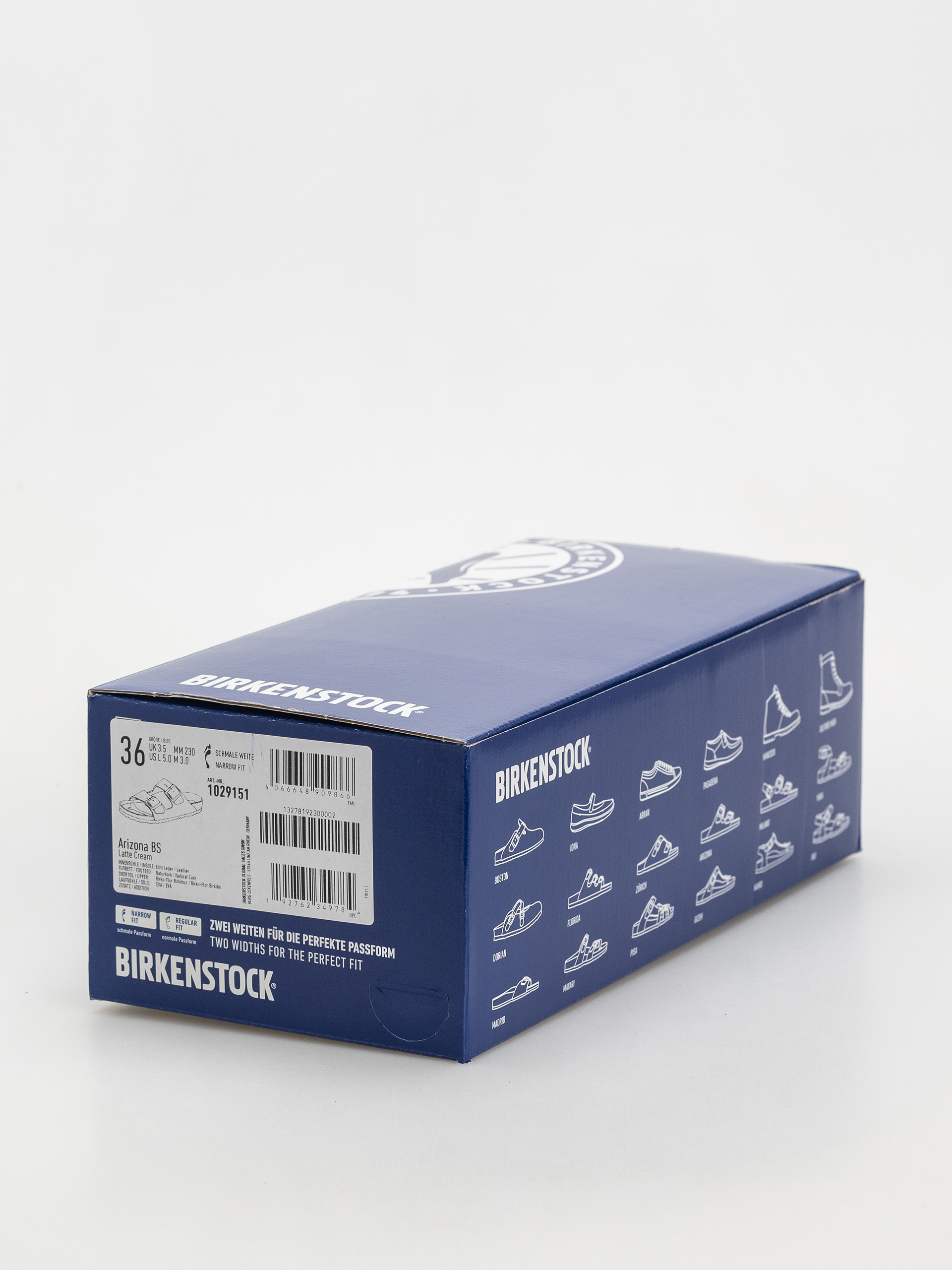 Klapki Birkenstock Arizona Birkibuc Narrow Wmn (latte cream)