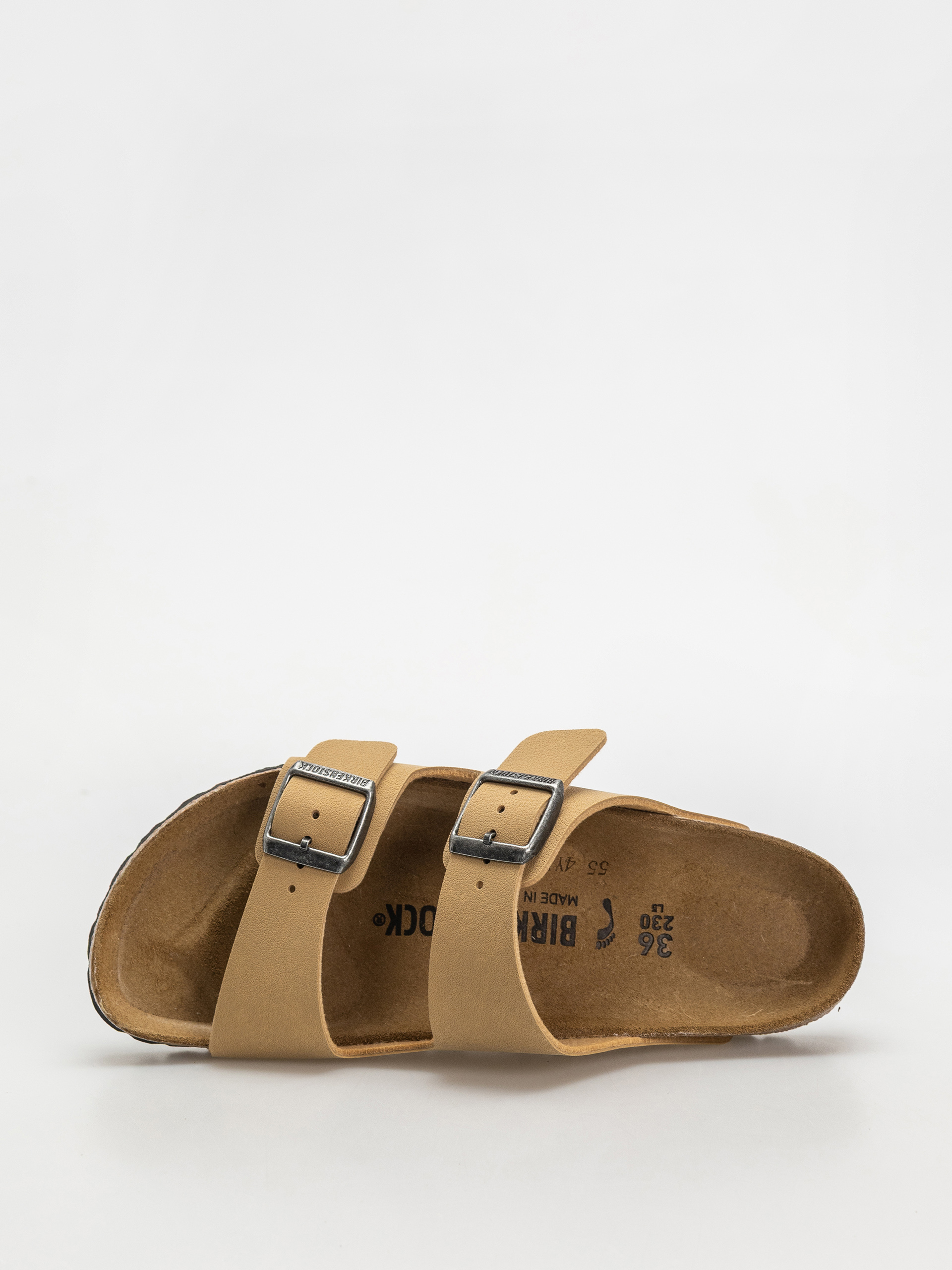 Klapki Birkenstock Arizona Birkibuc Narrow Wmn (latte cream)