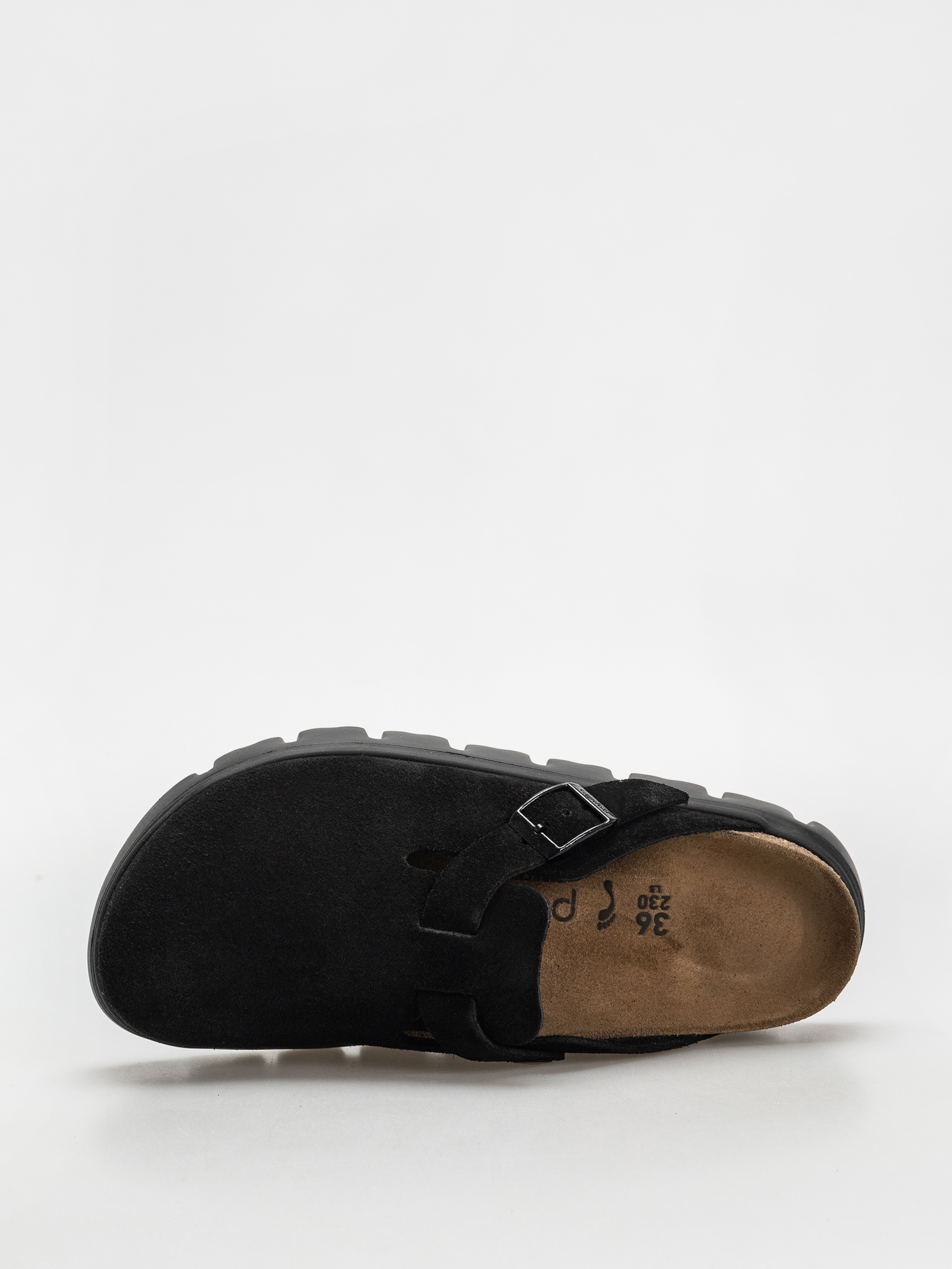 Klapki Birkenstock Boston Chunky Suede Narrow Wmn (black/black)