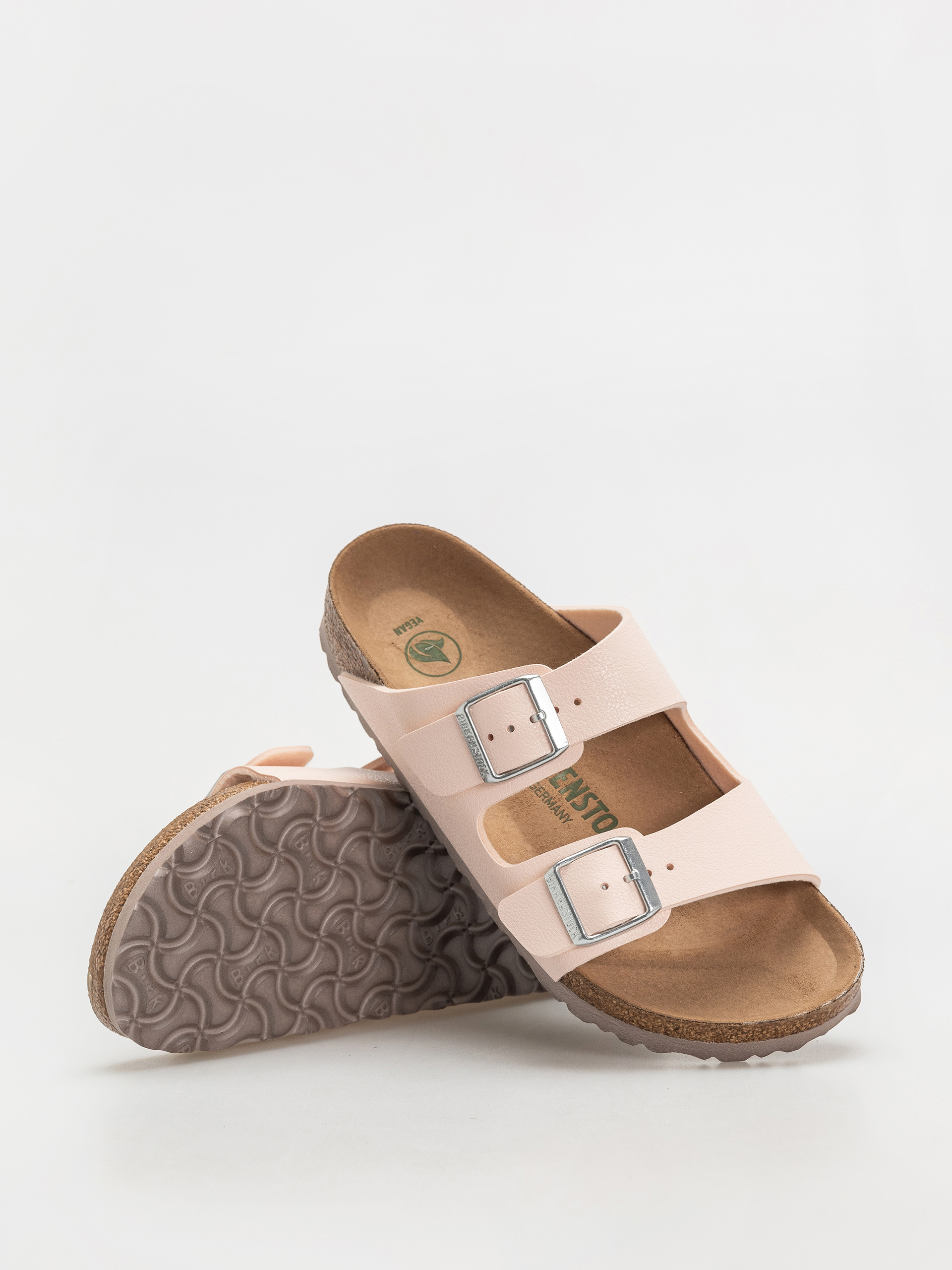 Klapki Birkenstock Arizona Birko Flor Nubuck Narrow Wmn (light rose)