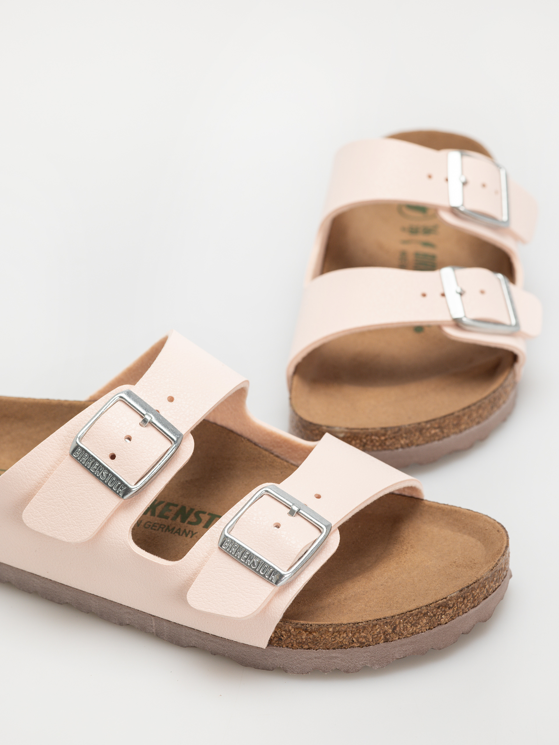 Klapki Birkenstock Arizona Birko Flor Nubuck Narrow Wmn (light rose)