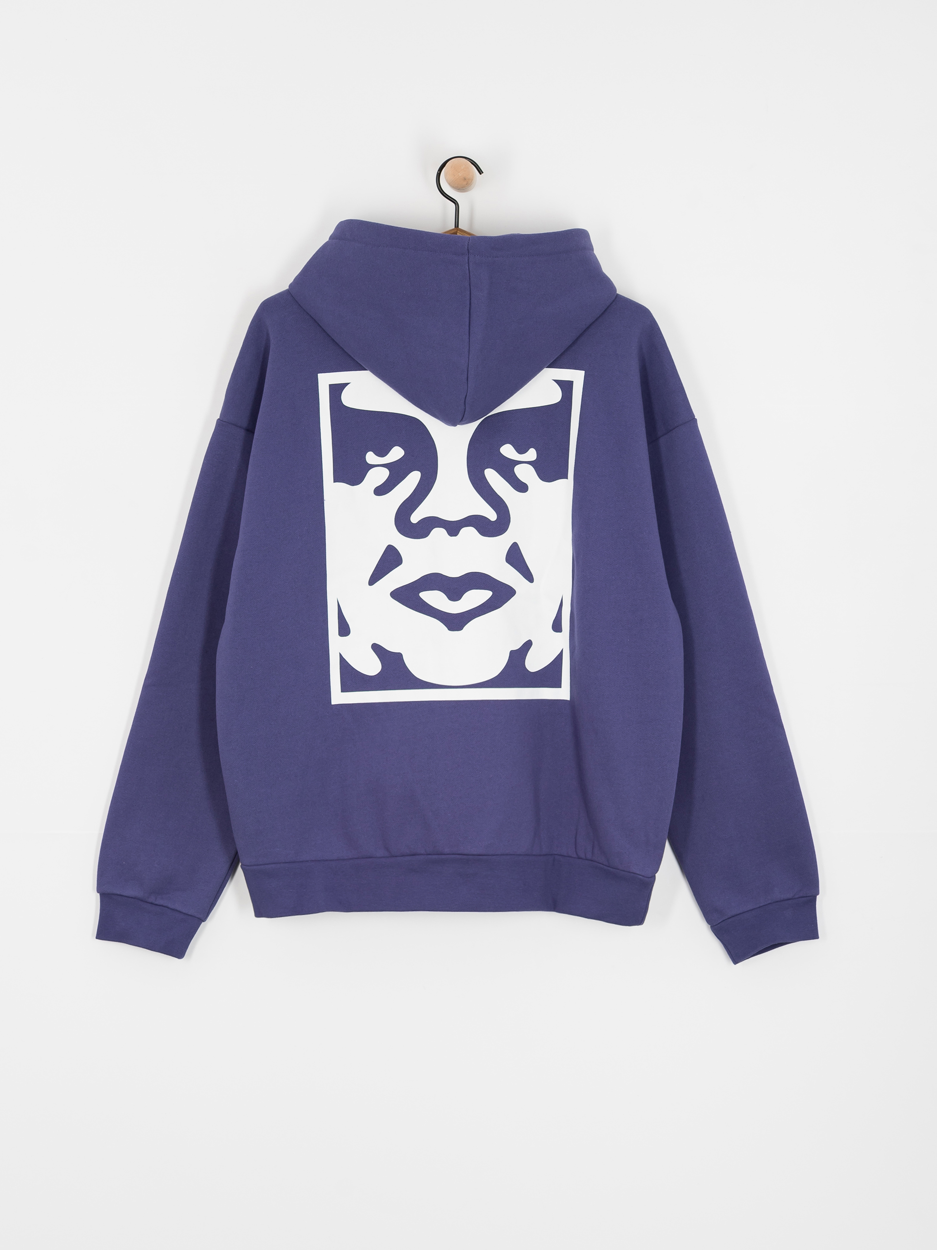 Bluza z kapturem OBEY Bold Icon Extra Heavy HD (skipper blue)