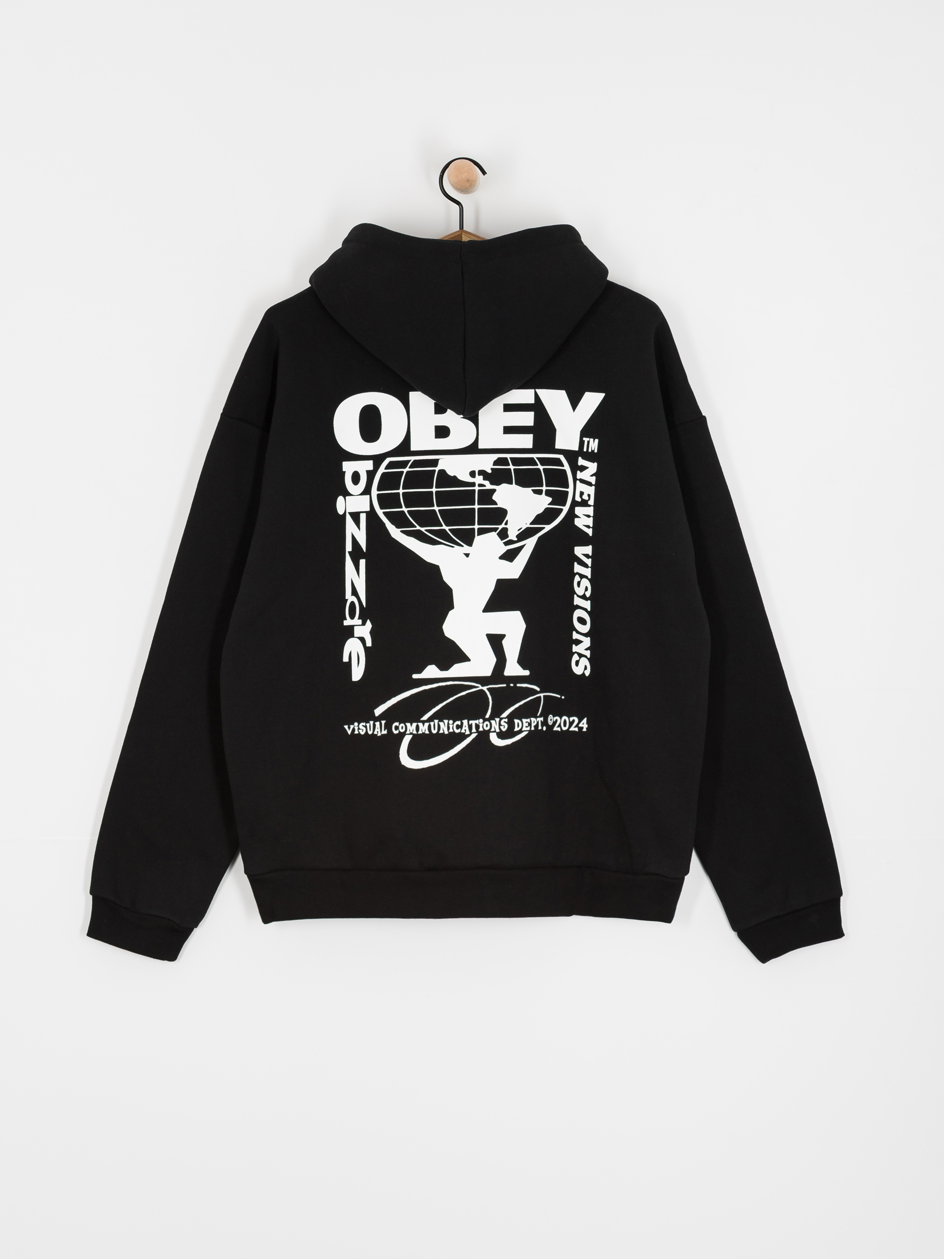 Bluza z kapturem OBEY New Visions Extra Heavy HD (black)