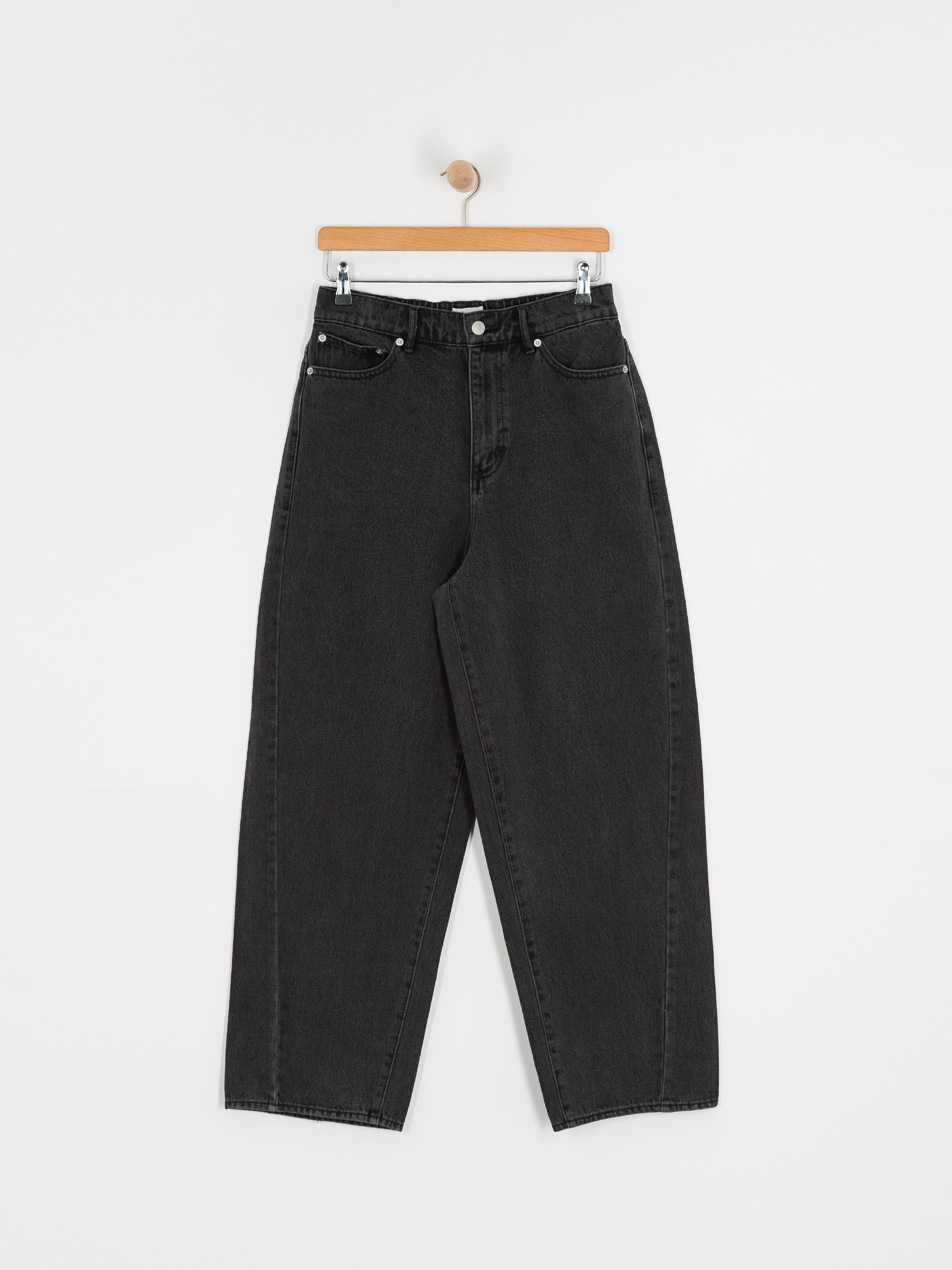 Spodnie OBEY Leah III Baggy Denim Wmn (black ash)