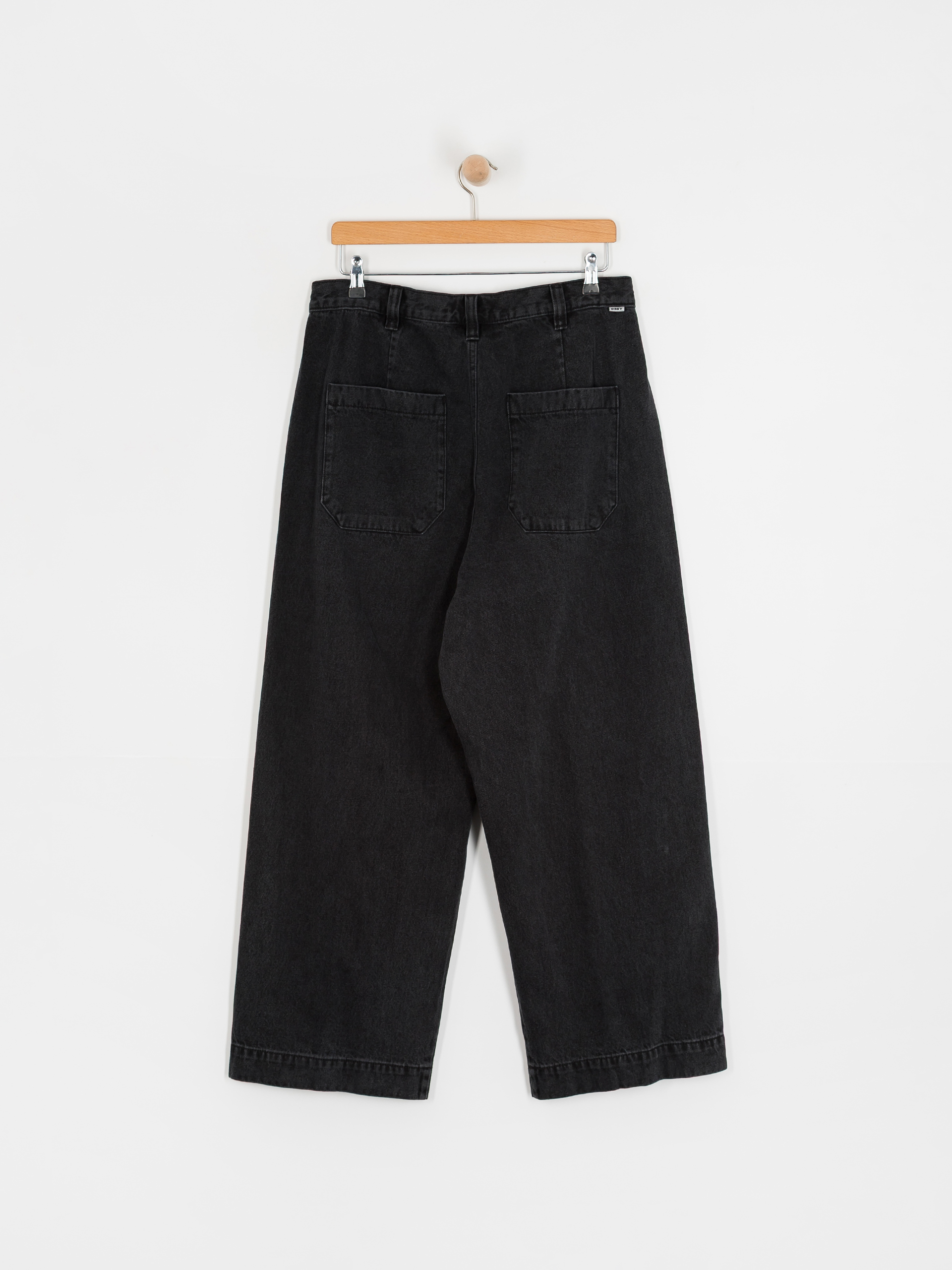 Spodnie OBEY Oliver Denim Pleated (faded black)