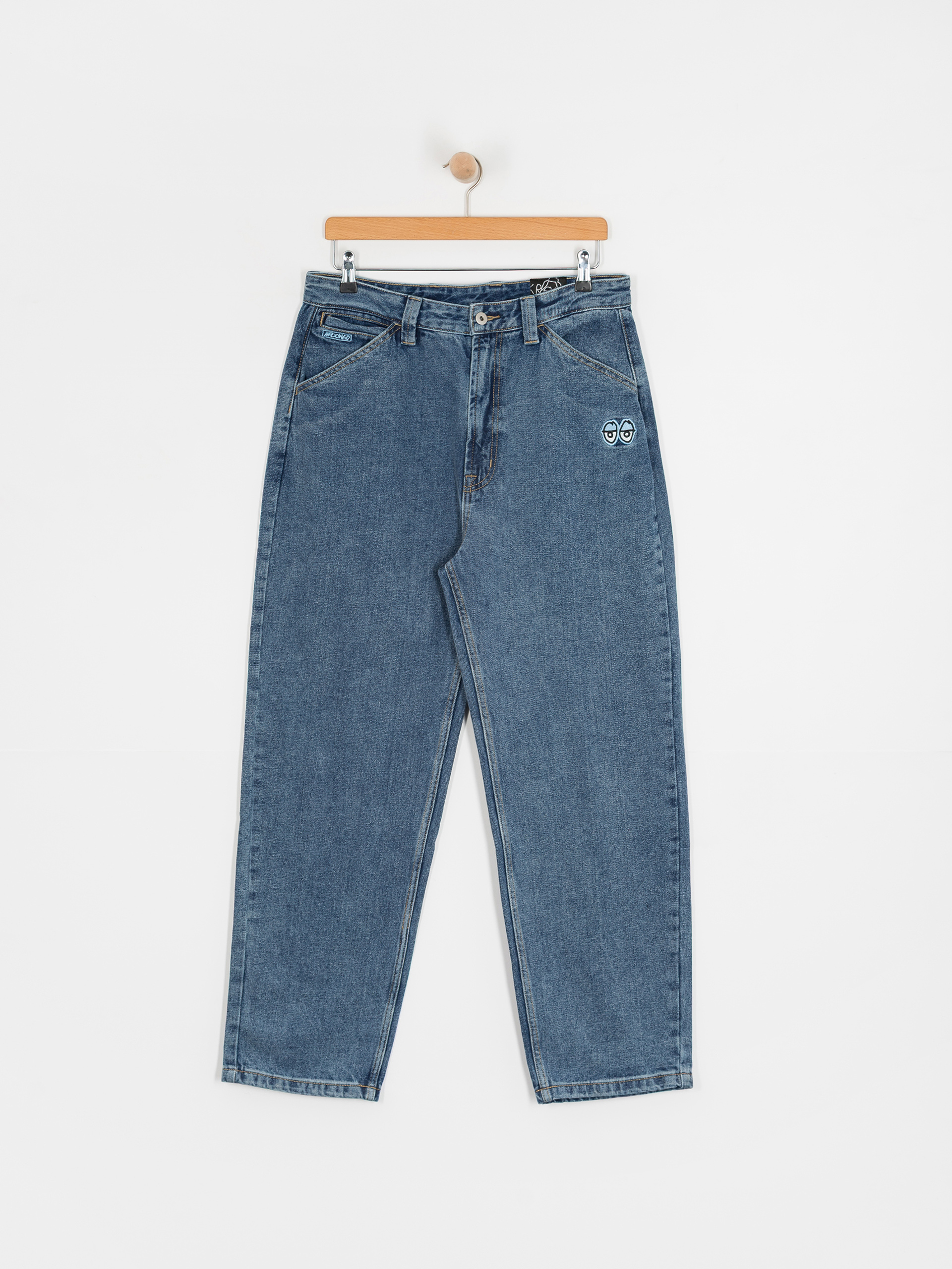 Spodnie Krooked Eyes Denim Twill Pant (med stone wash)