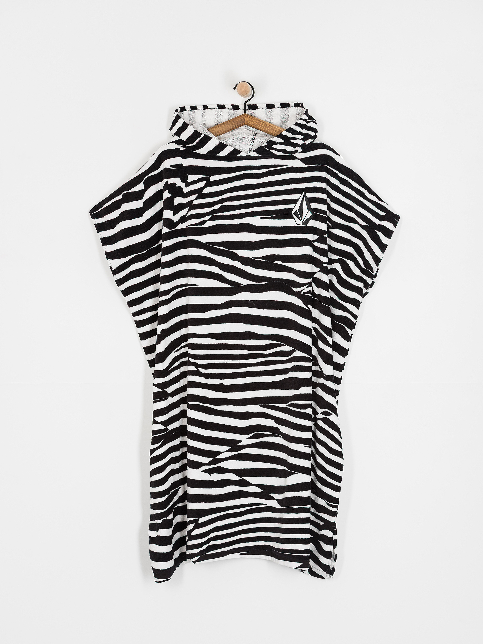 Ręcznik Volcom Hooded Changing (white black)
