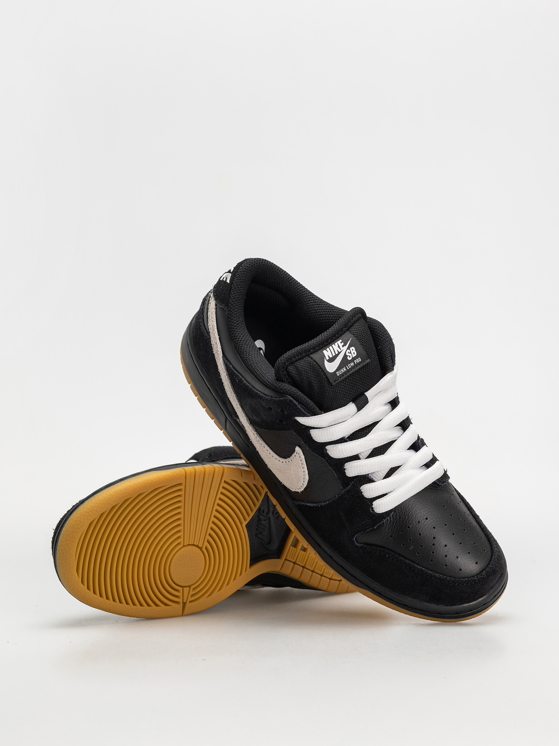 Buty Nike SB Dunk Low Pro (black/white black gum light brown)