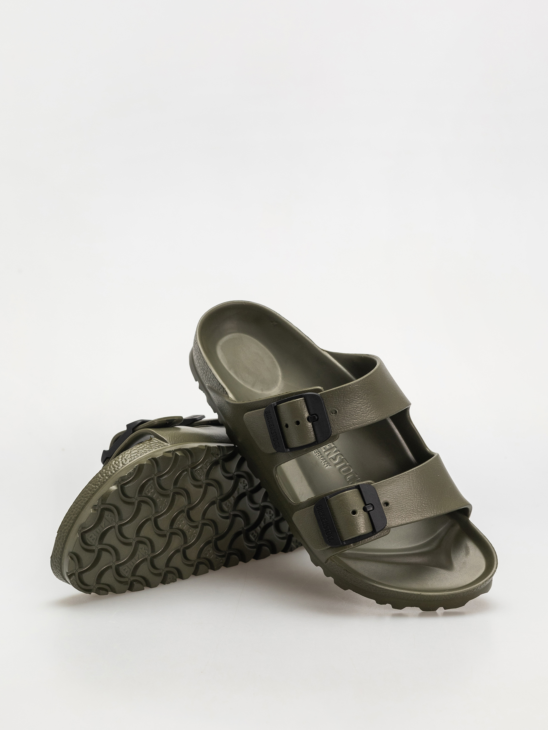 Klapki Birkenstock Arizona Stealth Buckle EVA Narrow Wmn (khaki/black)