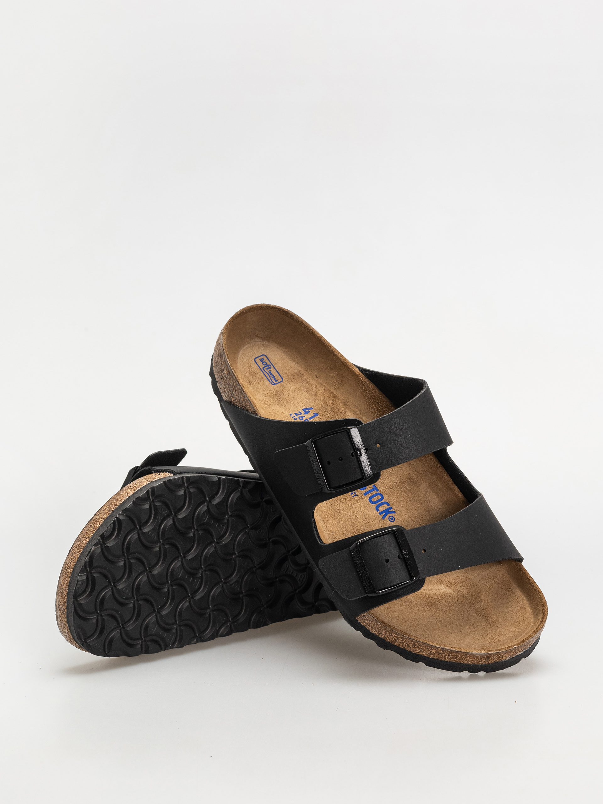 Klapki Birkenstock Arizona Briko Flor Regular (black)