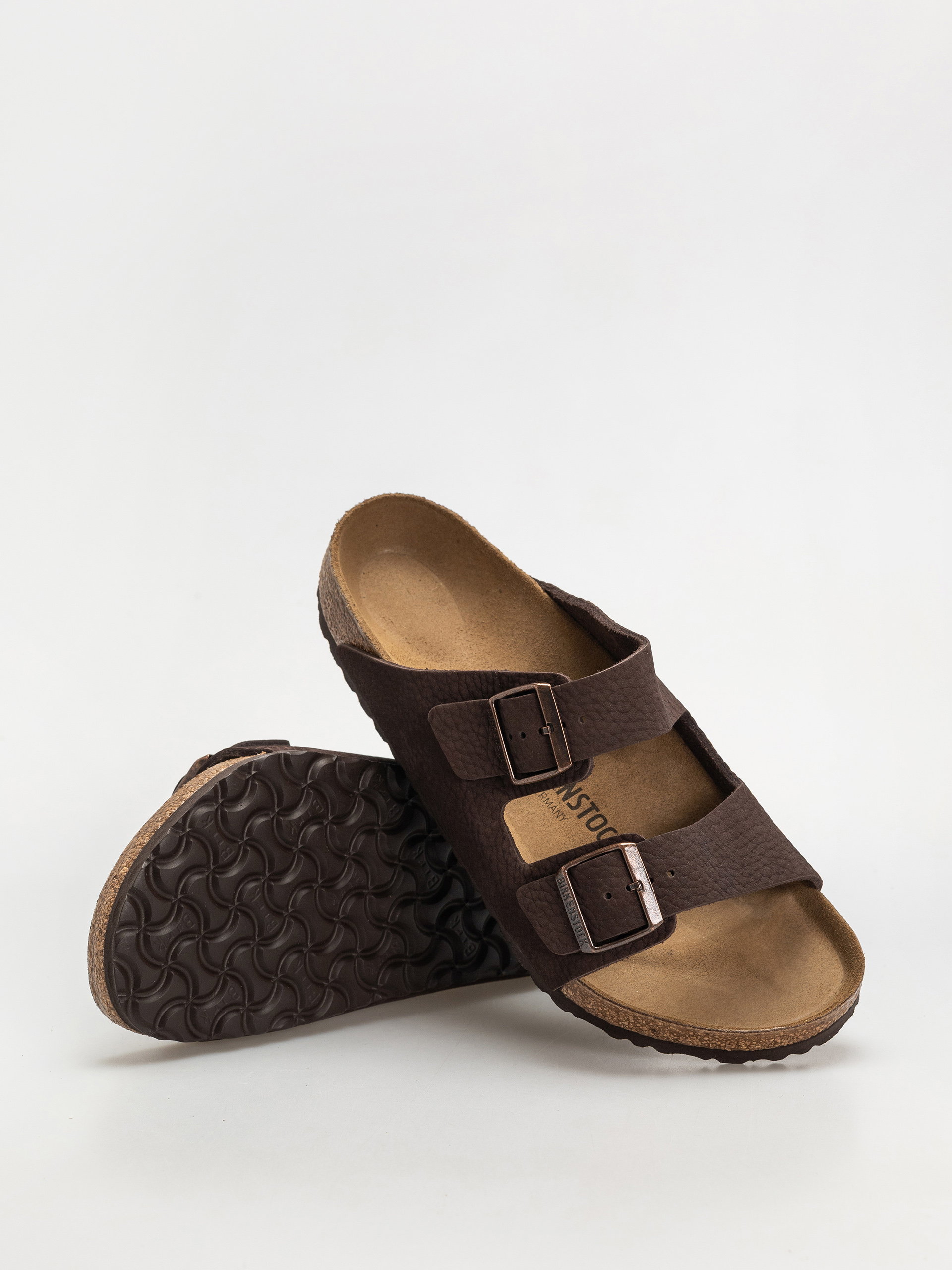 Klapki Birkenstock Arizona Nubuck Leather Regular (desert buck roast)