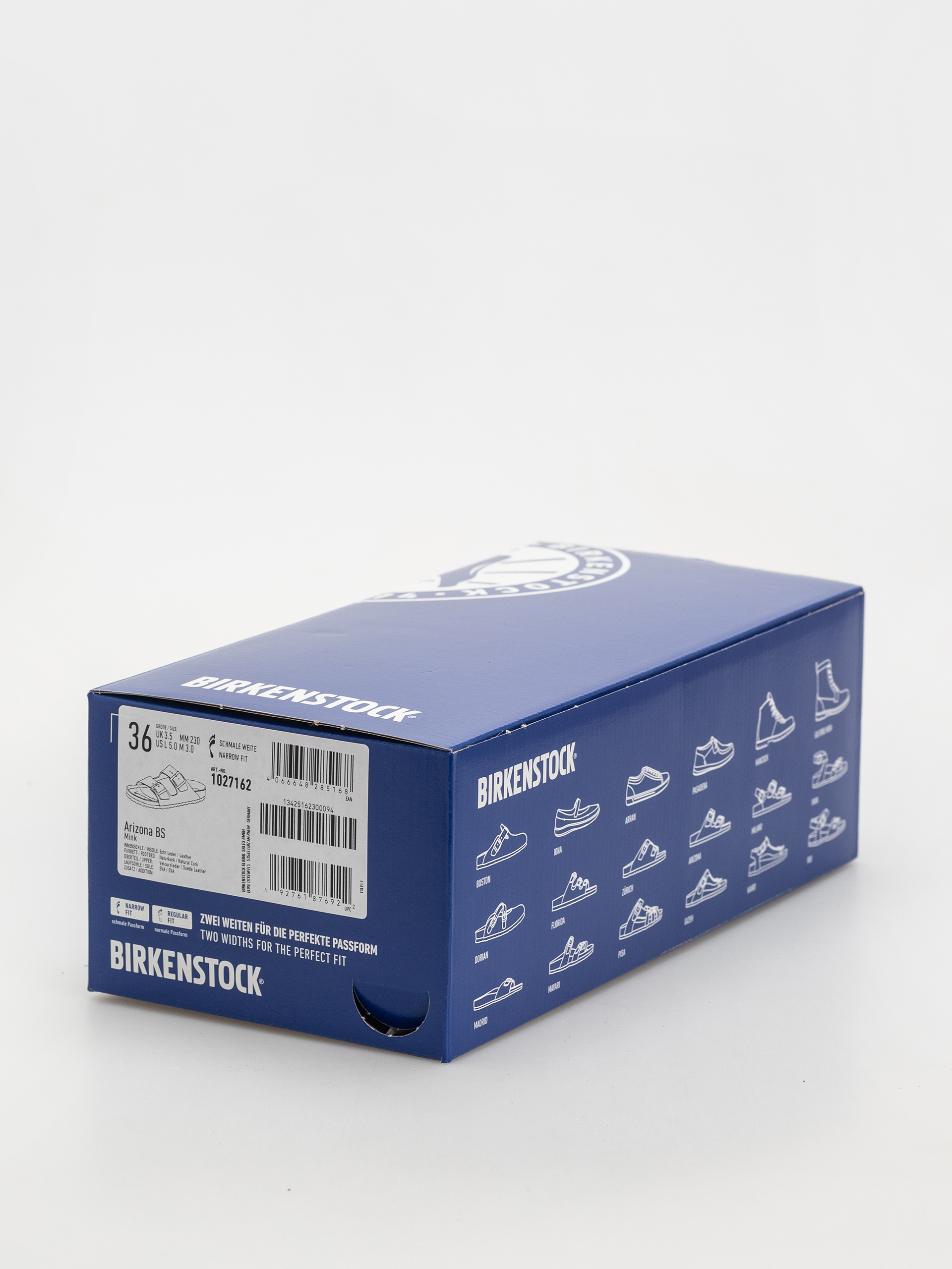 Klapki Birkenstock Arizona Suede Leather Narrow Wmn (mink)