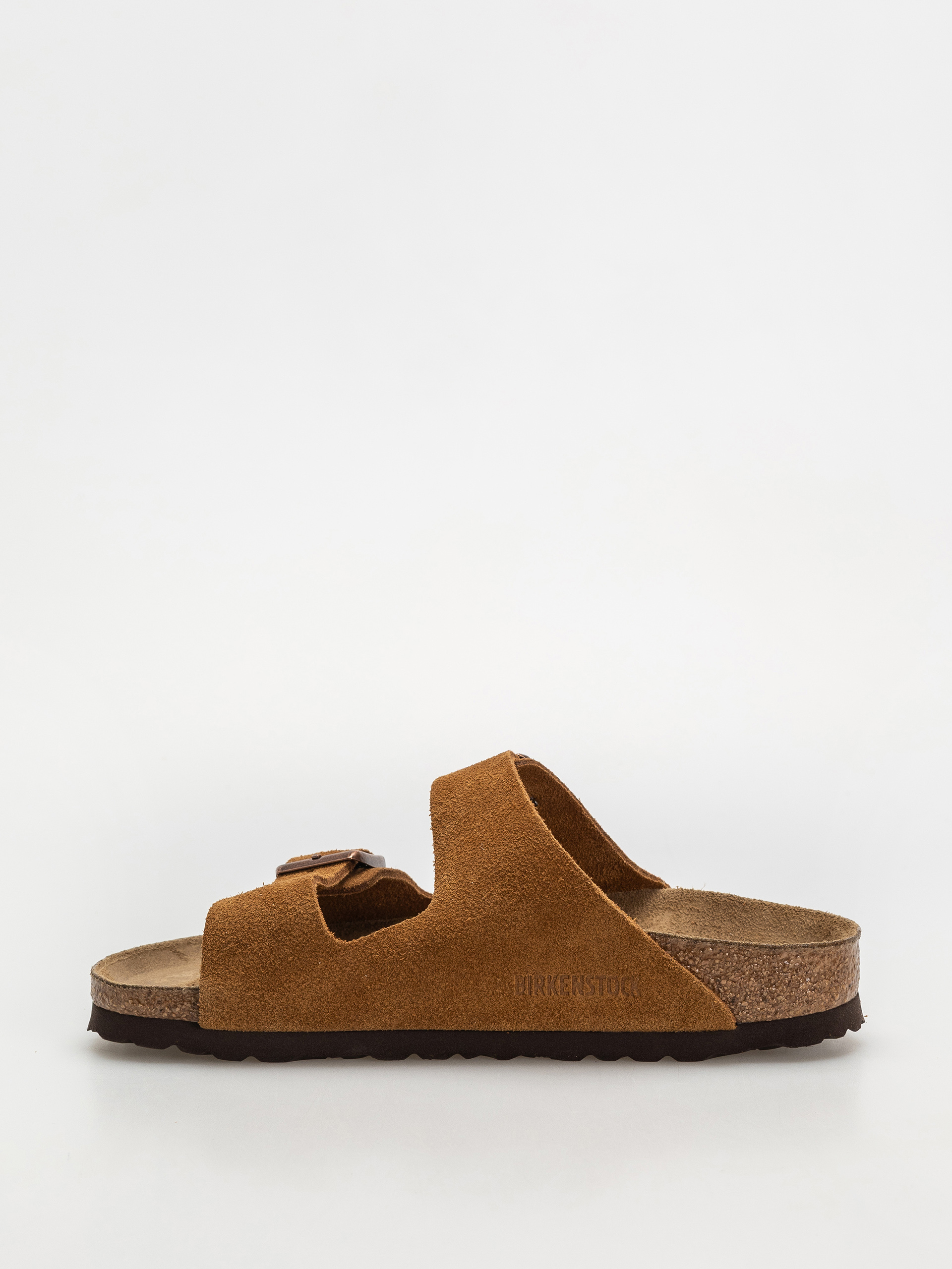 Klapki Birkenstock Arizona Suede Leather Narrow Wmn (mink)