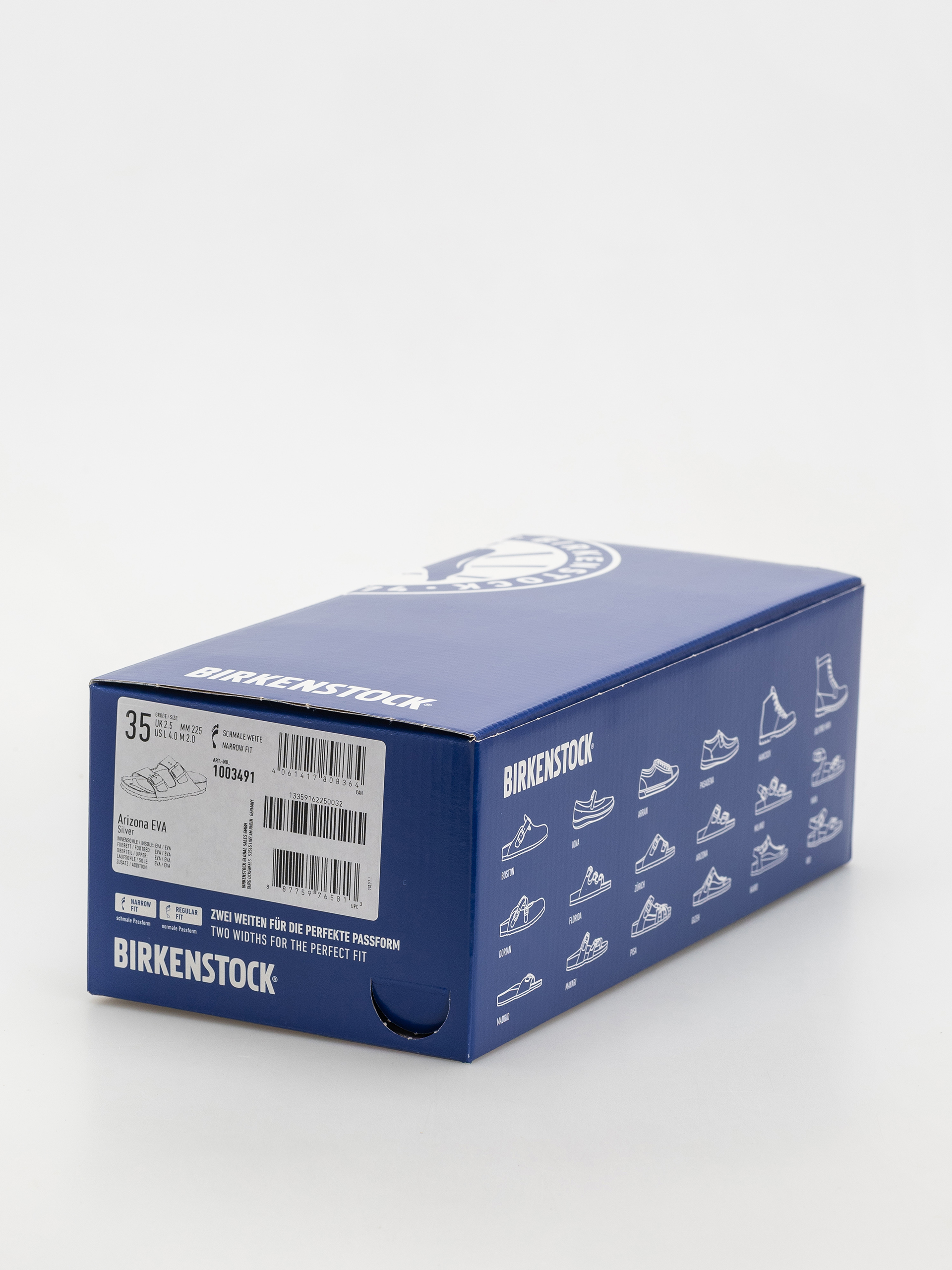 Klapki Birkenstock Arizona EVA Narrow Wmn (metallic silver)