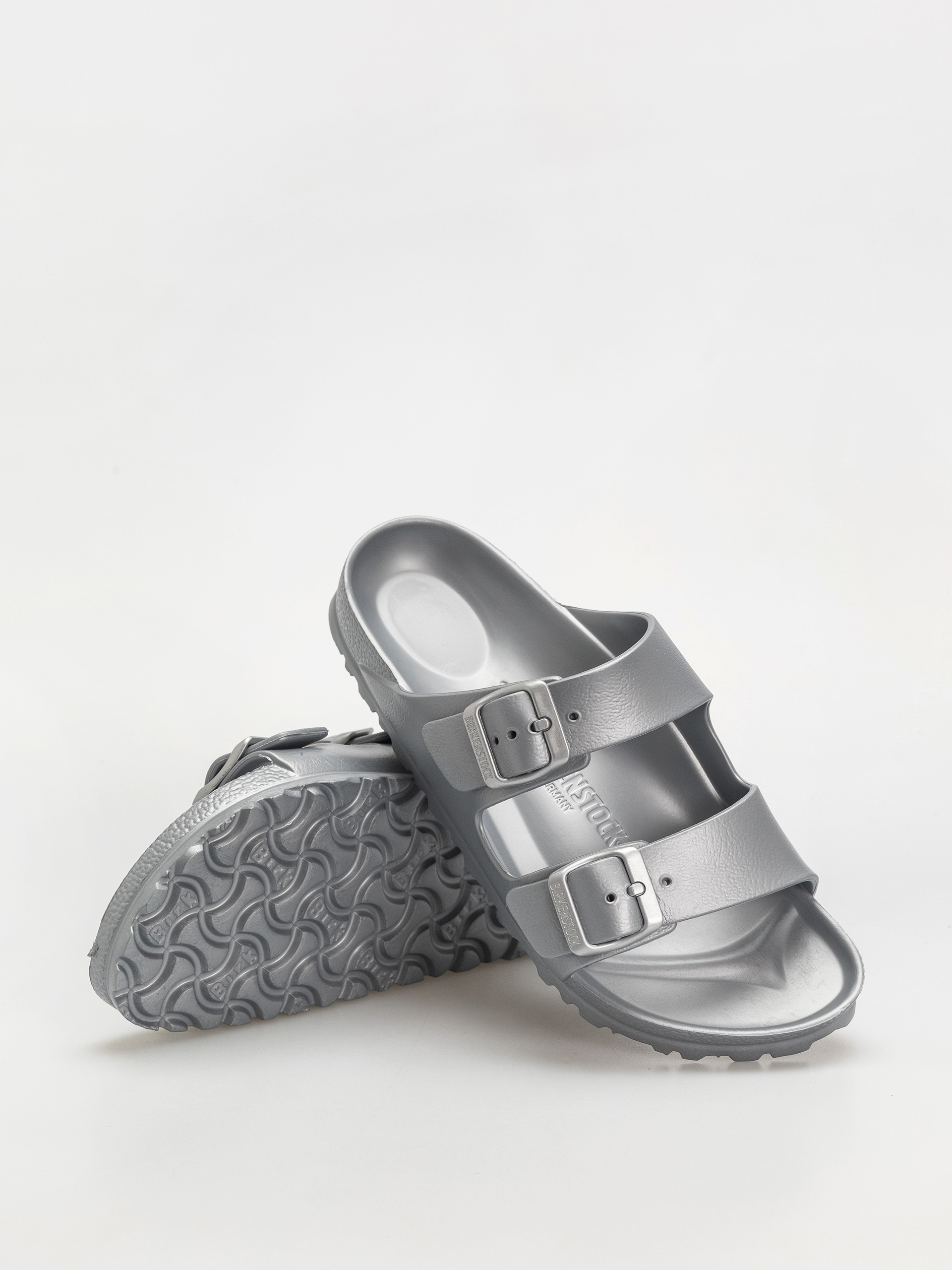 Klapki Birkenstock Arizona EVA Narrow Wmn (metallic silver)